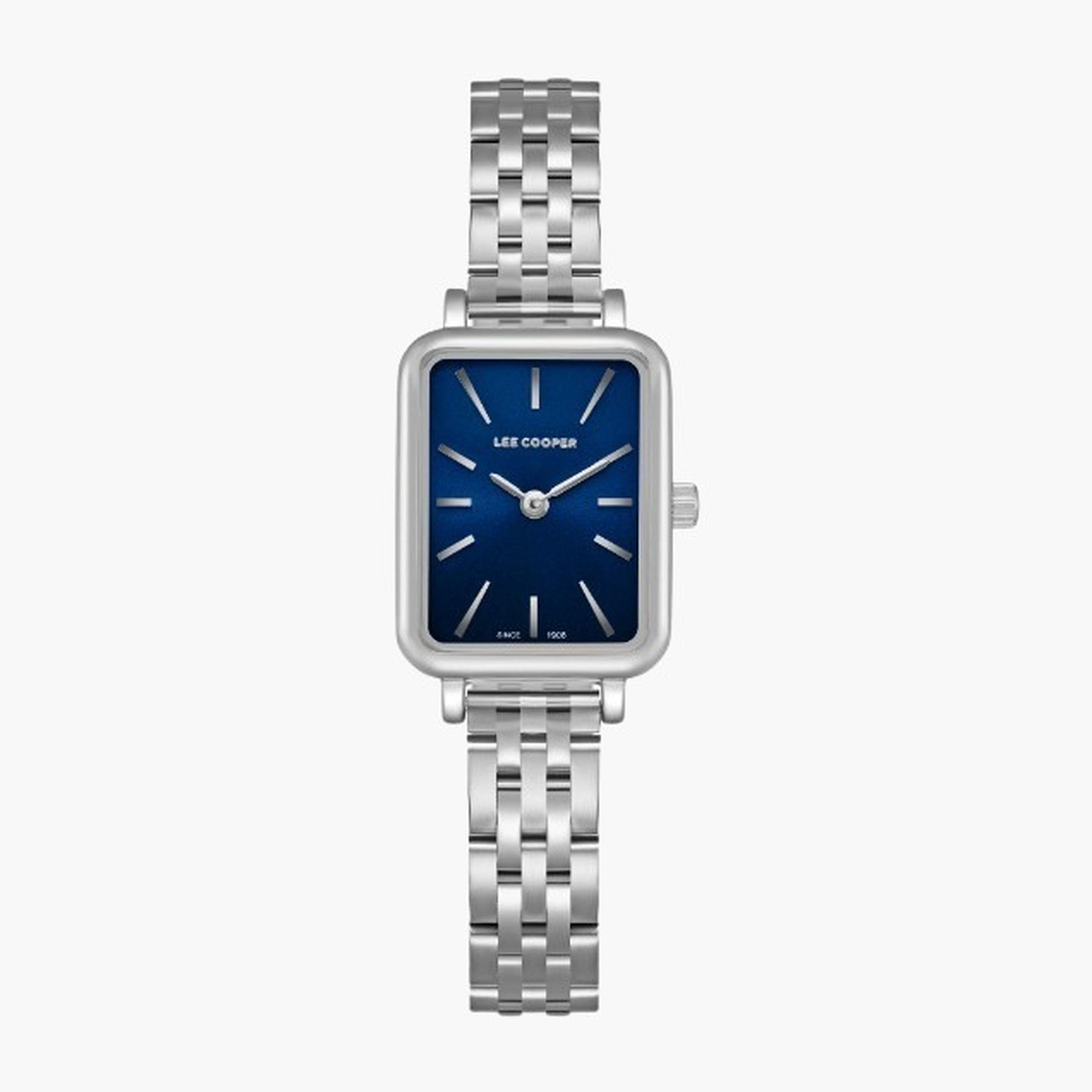 لي كوبر- ساعة نسائية تناظرية سوار معدني لون فضي-women-watchesandjewellery-watches-image-1