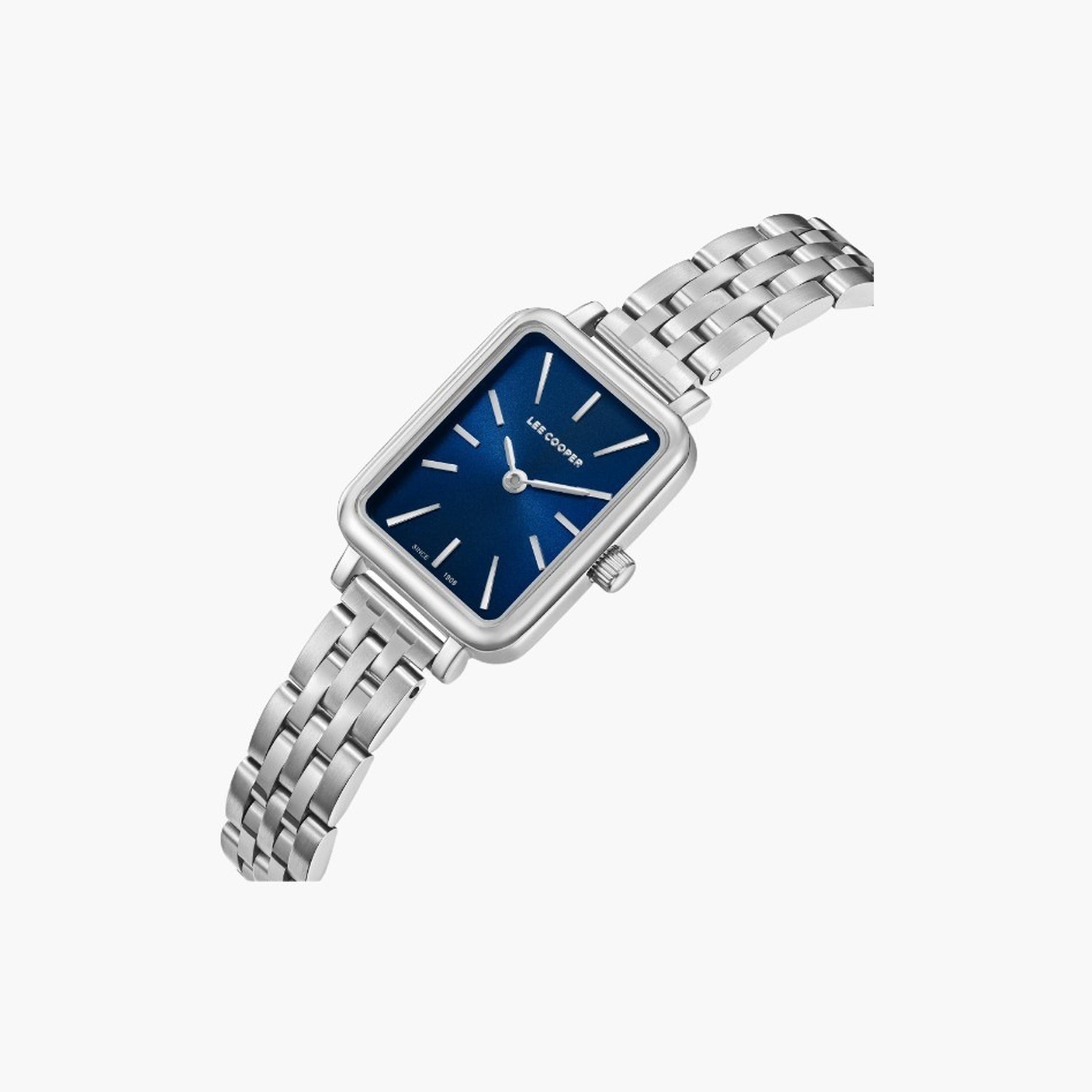 لي كوبر- ساعة نسائية تناظرية سوار معدني لون فضي-women-watchesandjewellery-watches-image-2