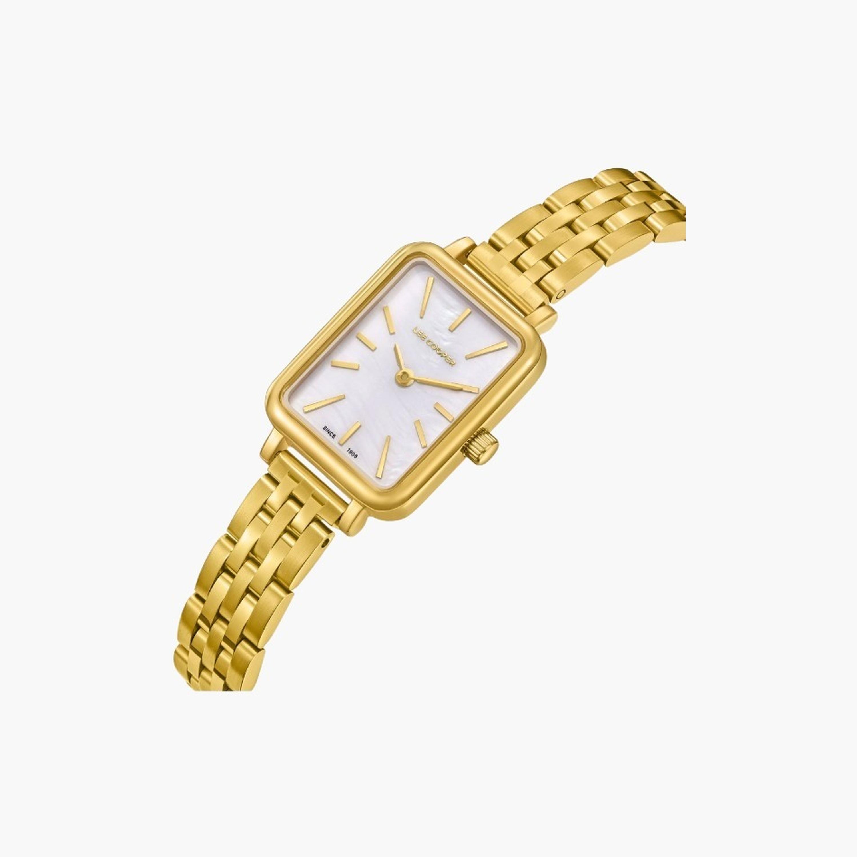 Lee Cooper Women's 32.5MM Gold Analog Metal Strap Watch | LC08121.120-women-watchesandjewellery-watches-image-2