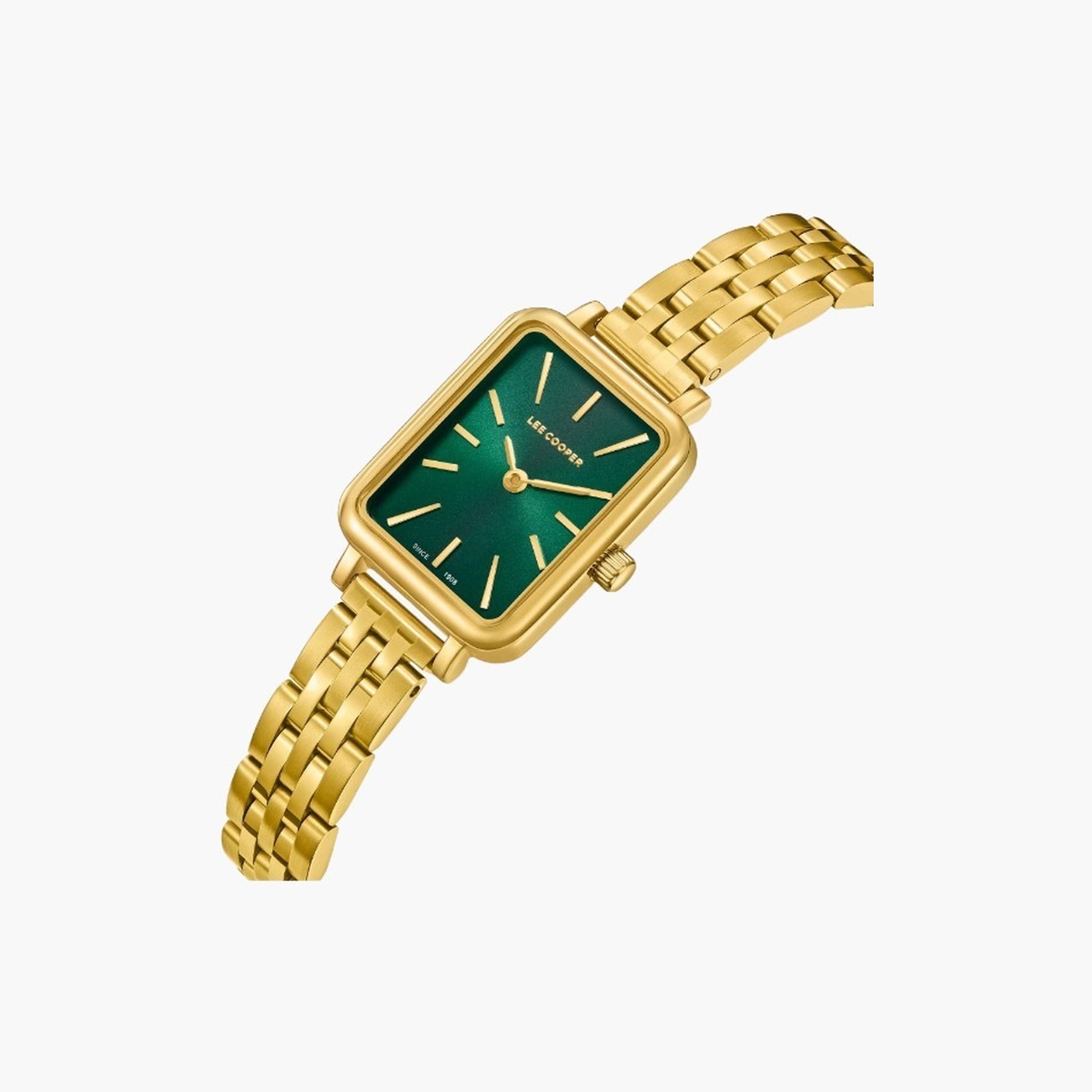 لي كوبر- ساعة نسائية تناظرية سوار معدني لون ذهبي-women-watchesandjewellery-watches-image-2