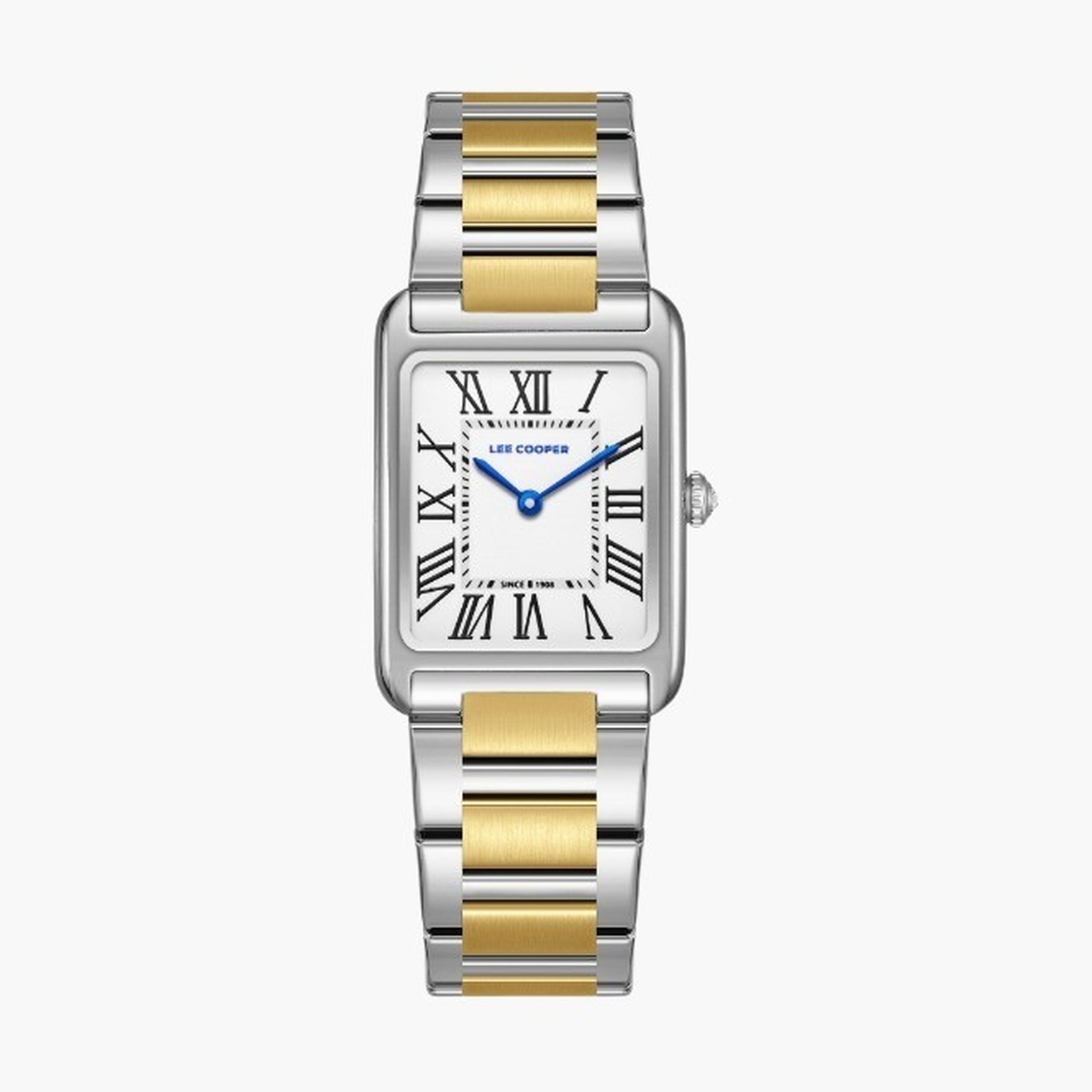 لي كوبر- ساعة نسائية تناظرية سوار معدني لون فضي-women-watchesandjewellery-watches-image-1