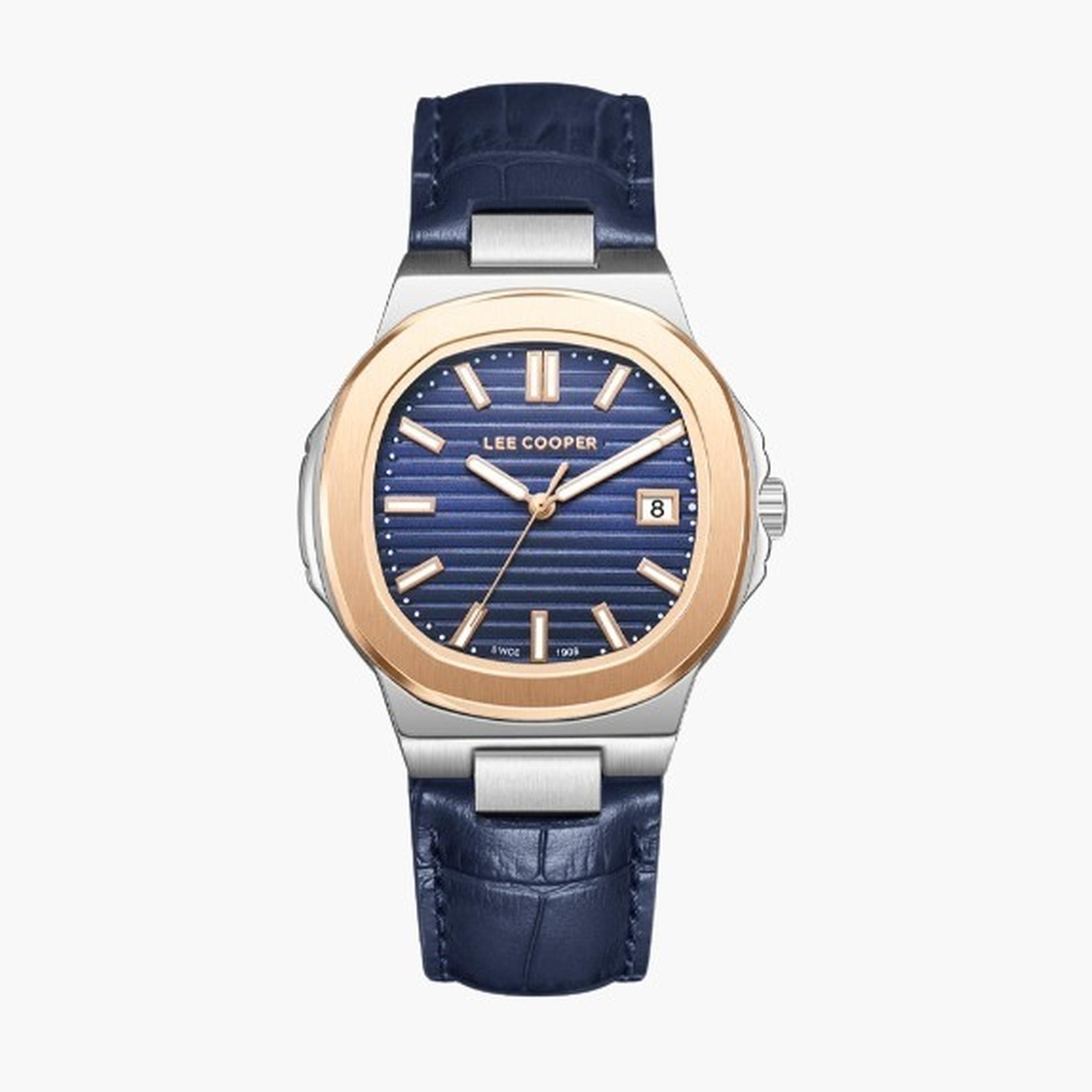 لي كوبر- ساعة نسائية 35 مم تناظرية سوار جلدي لون أزرق-women-watchesandjewellery-watches-image-9