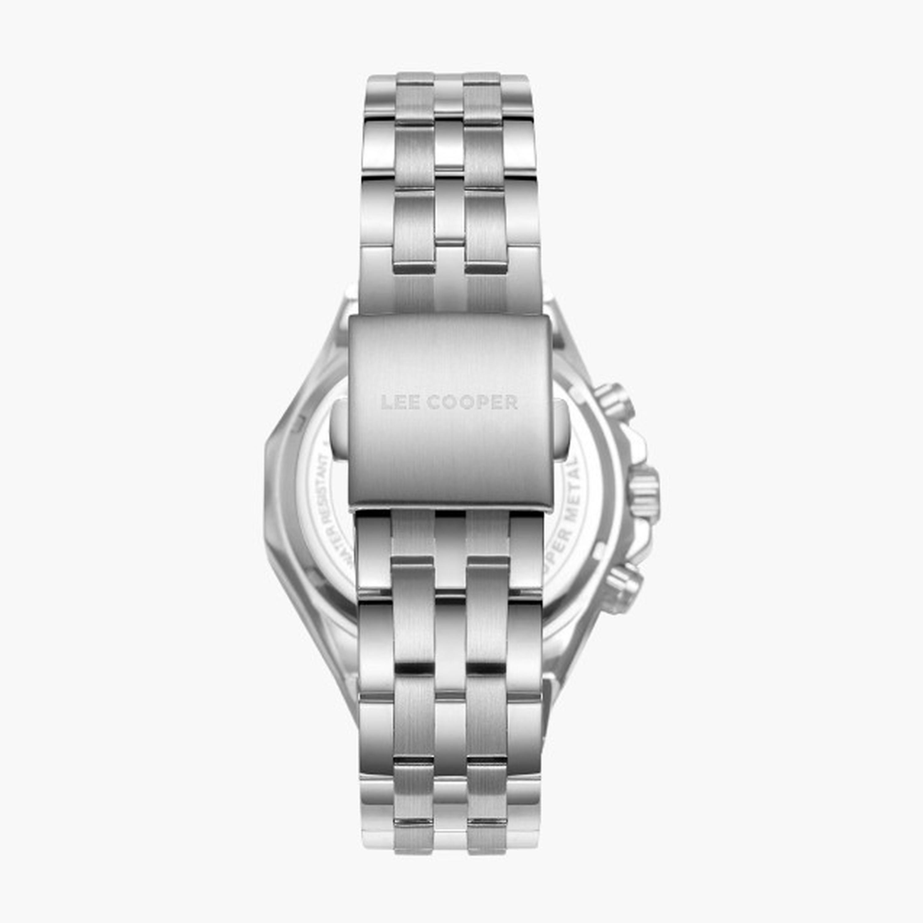 Lee Cooper Men's 42MM Silver Chronograph Metal Strap Watch | LC08104.350-men-watchesandjewellery-watches-image-4