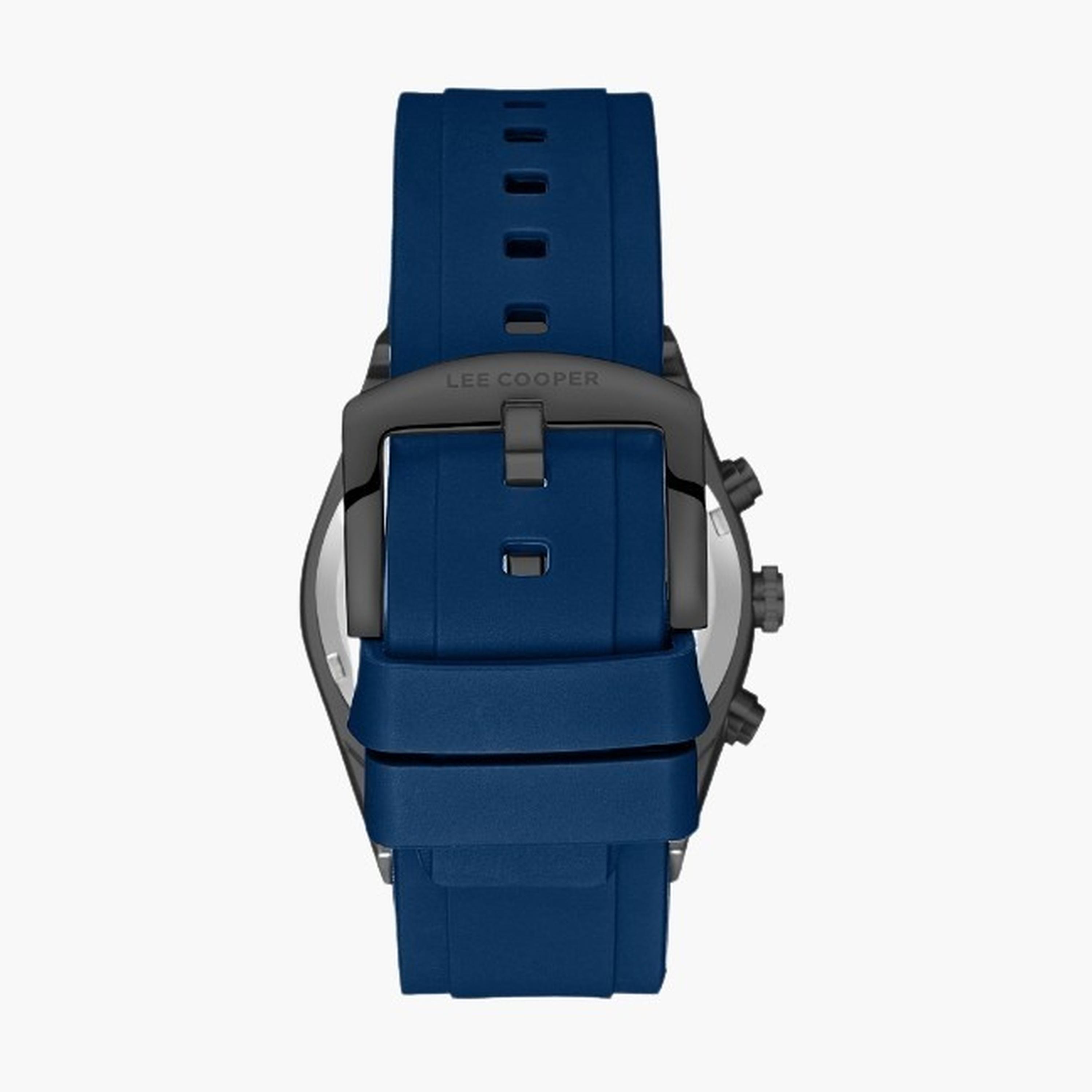 لي كوبر- ساعة رجالية 42 مم كرونوغراف سوار سيليكون لون أزرق-men-watchesandjewellery-watches-image-4