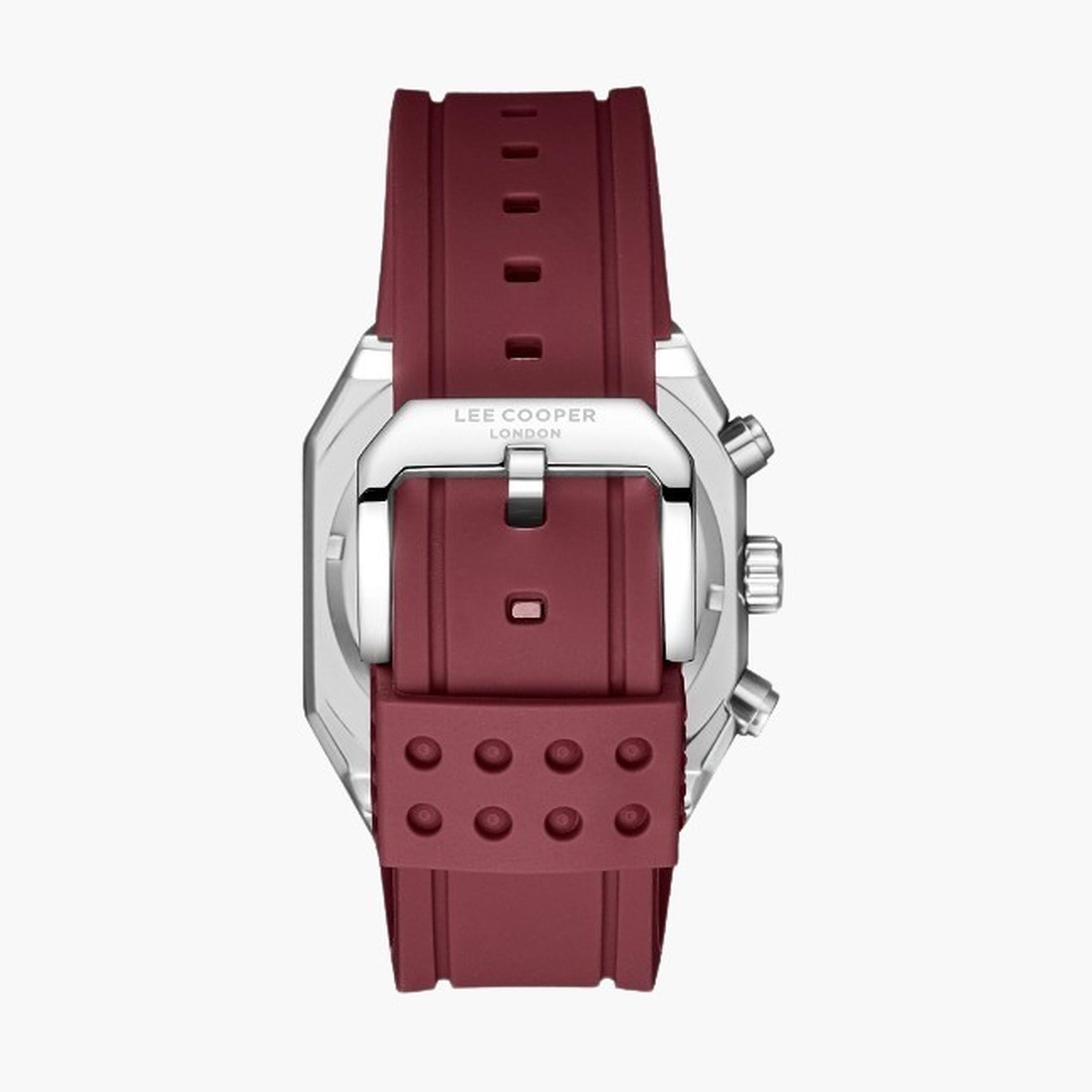 لي كوبر- ساعة رجالية 48 مم كرونوغراف سوار سيليكون لون أحمر-men-watchesandjewellery-watches-image-4