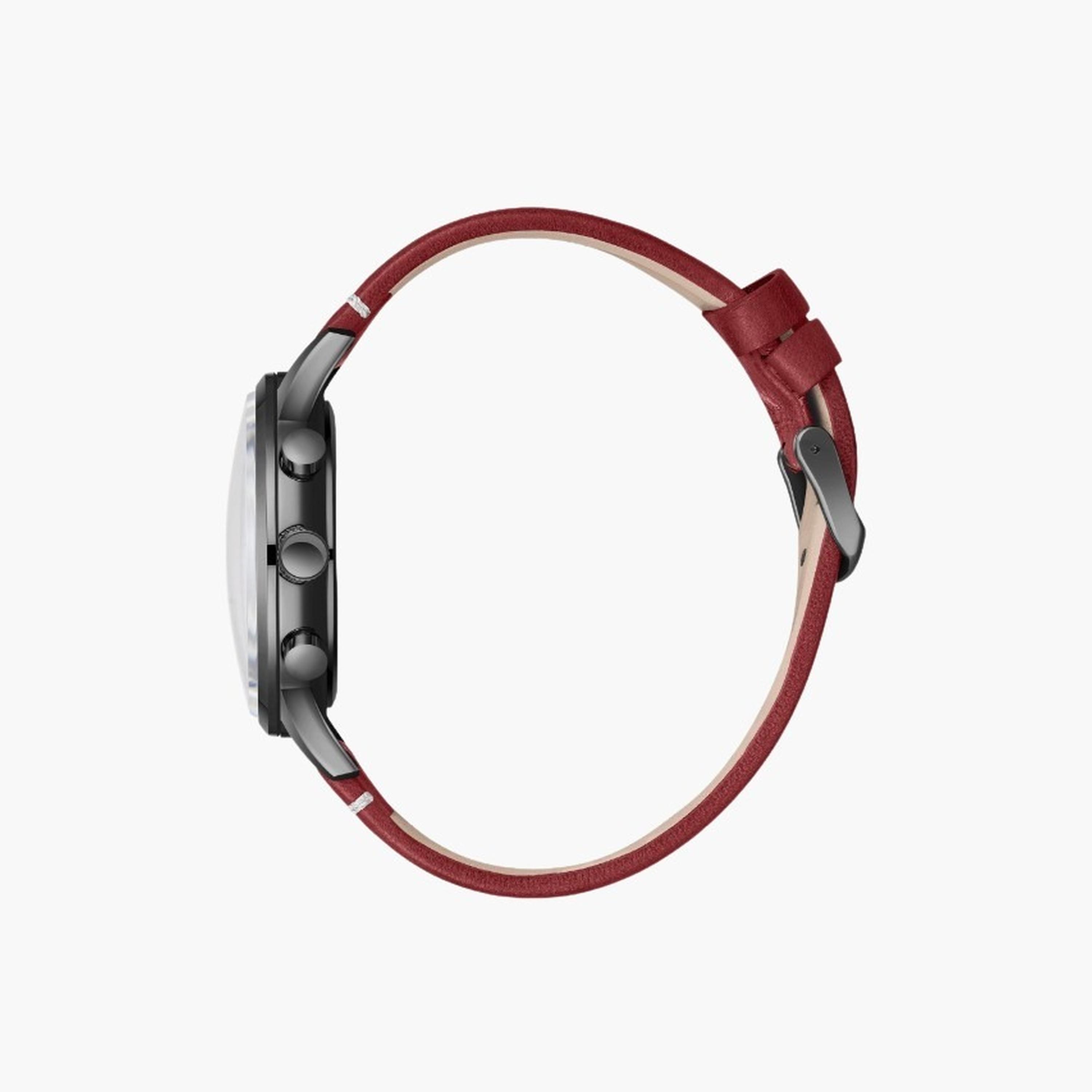 لي كوبر- ساعة رجالية كرونوغراف سوار جلدي لون أحمر-men-watchesandjewellery-watches-image-3