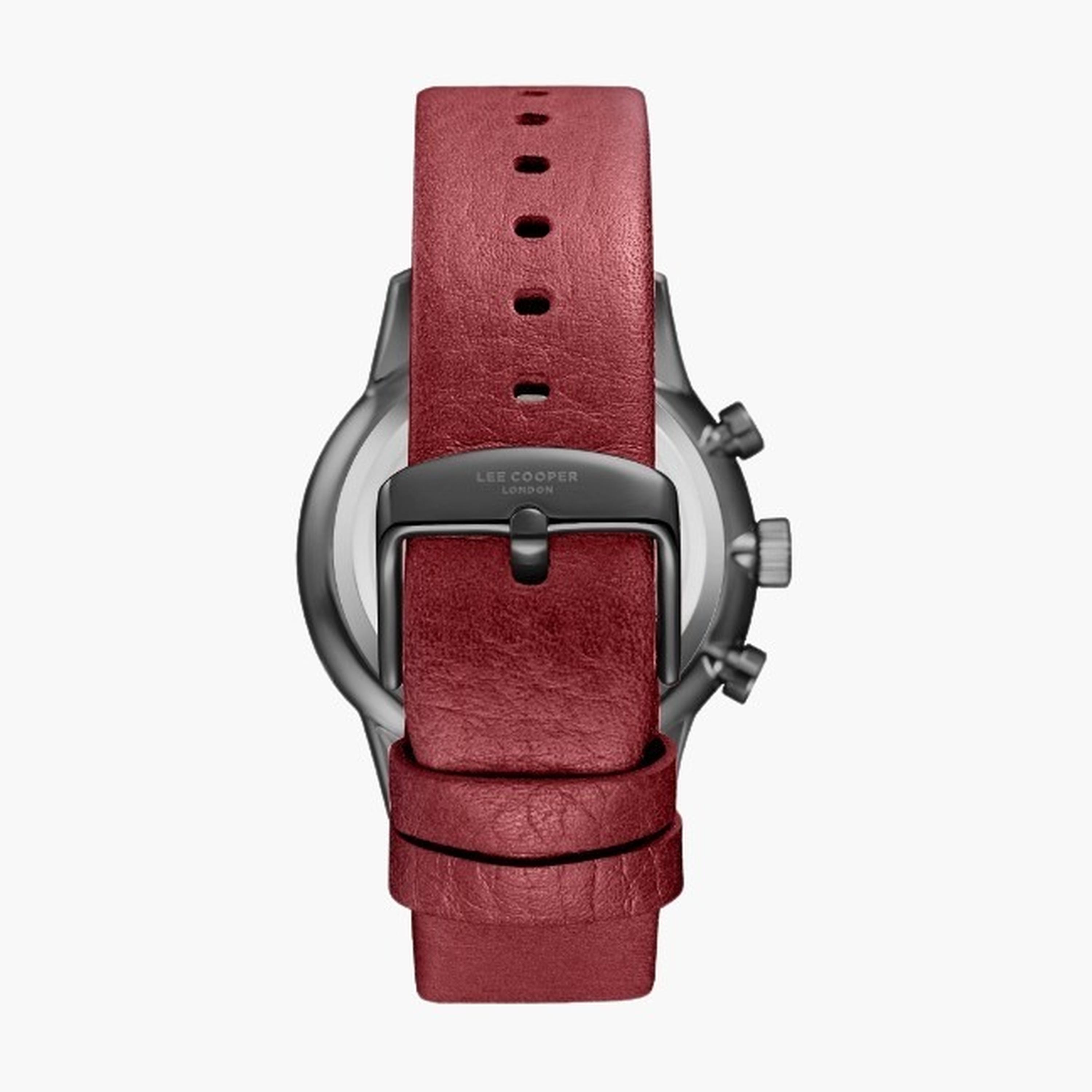 لي كوبر- ساعة رجالية كرونوغراف سوار جلدي لون أحمر-men-watchesandjewellery-watches-image-4