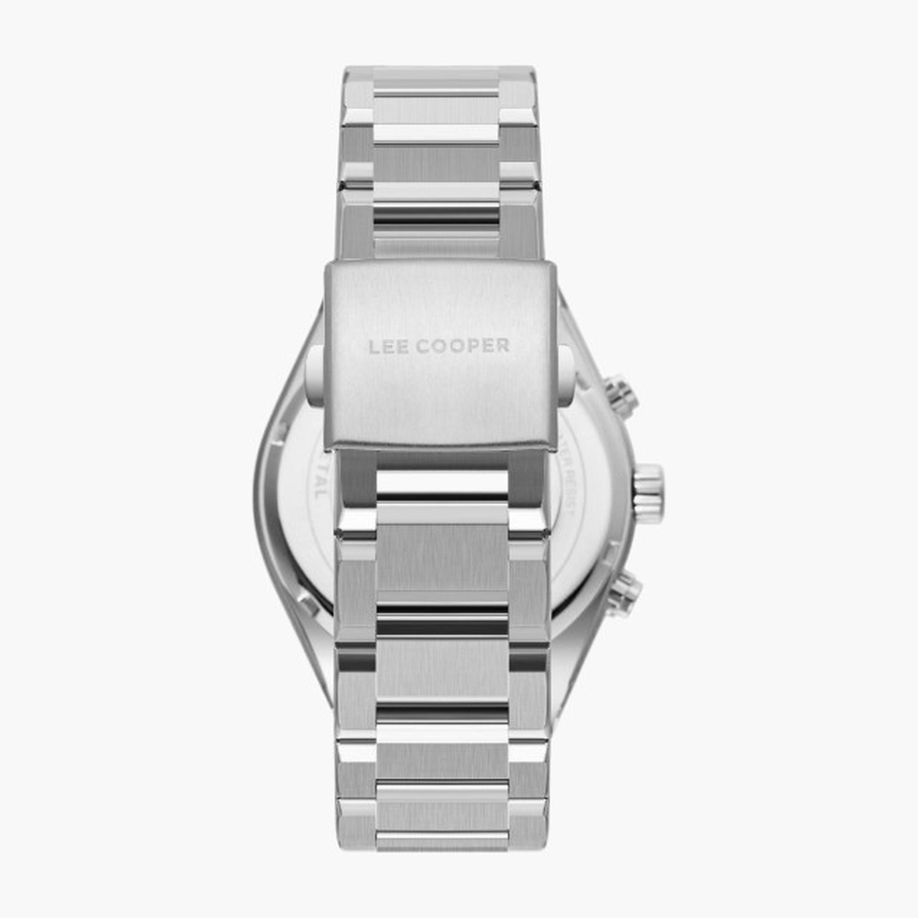 Lee Cooper Men's 41MM Silver Chronograph Metal Strap Watch | LC08084.270-men-watchesandjewellery-watches-image-2