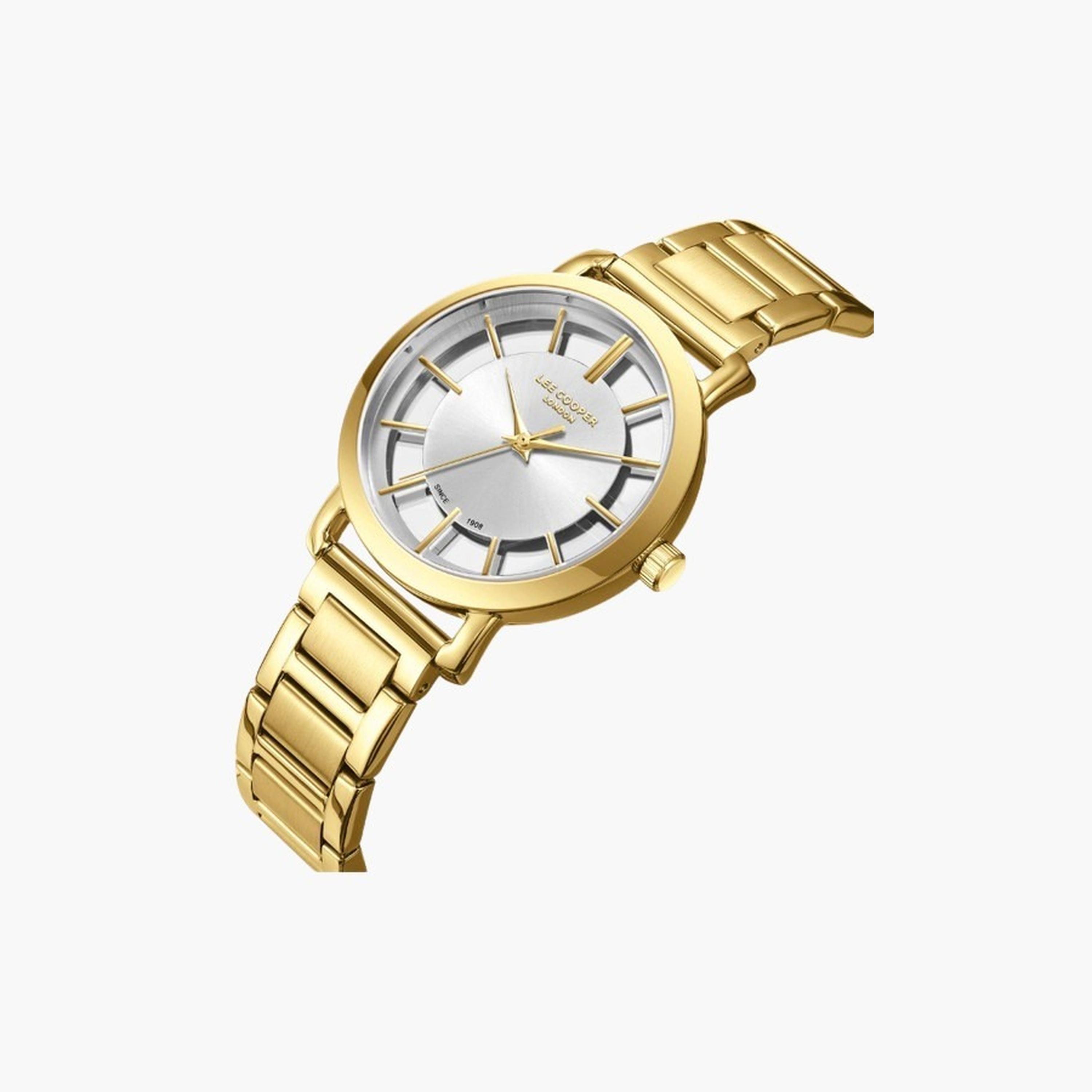 لي كوبر- ساعة نسائية 35 مم تناظرية سوار معدني لون فضي-women-watchesandjewellery-watches-image-4