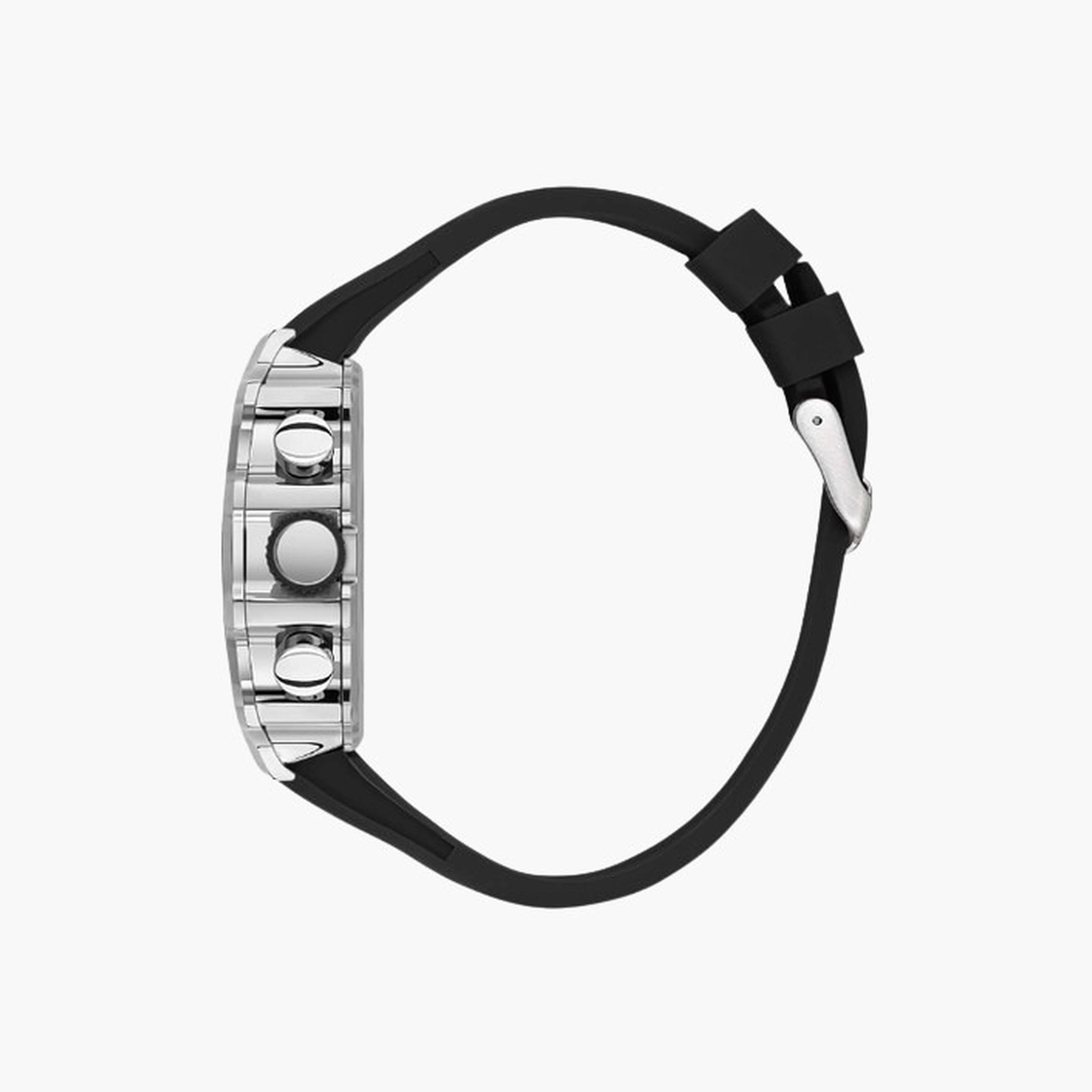 Lee Cooper Men's 42MM Black Chronograph Silicone Strap Watch | LC08062.351-men-watchesandjewellery-watches-image-2