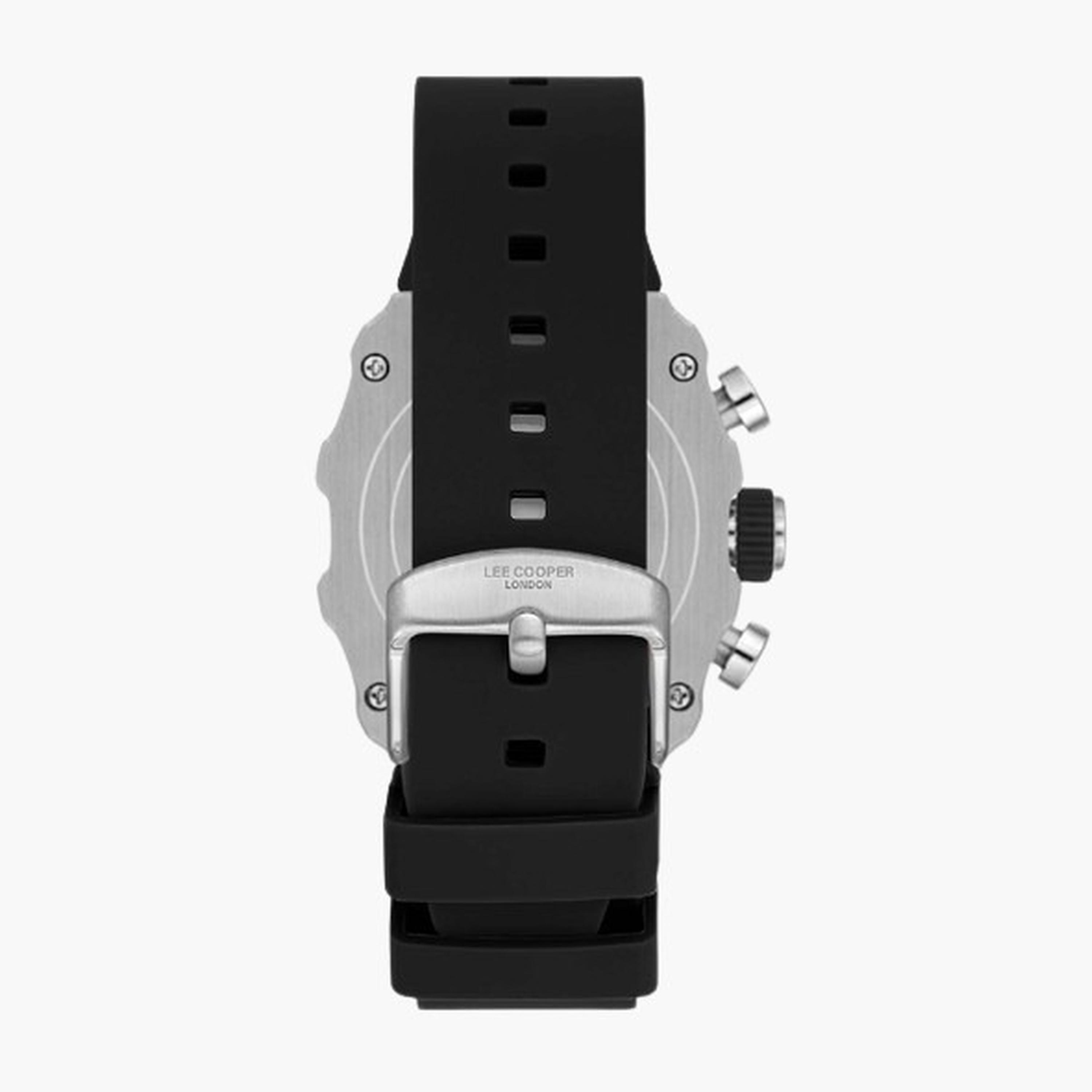 Lee Cooper Men's 42MM Black Chronograph Silicone Strap Watch | LC08062.351-men-watchesandjewellery-watches-image-3