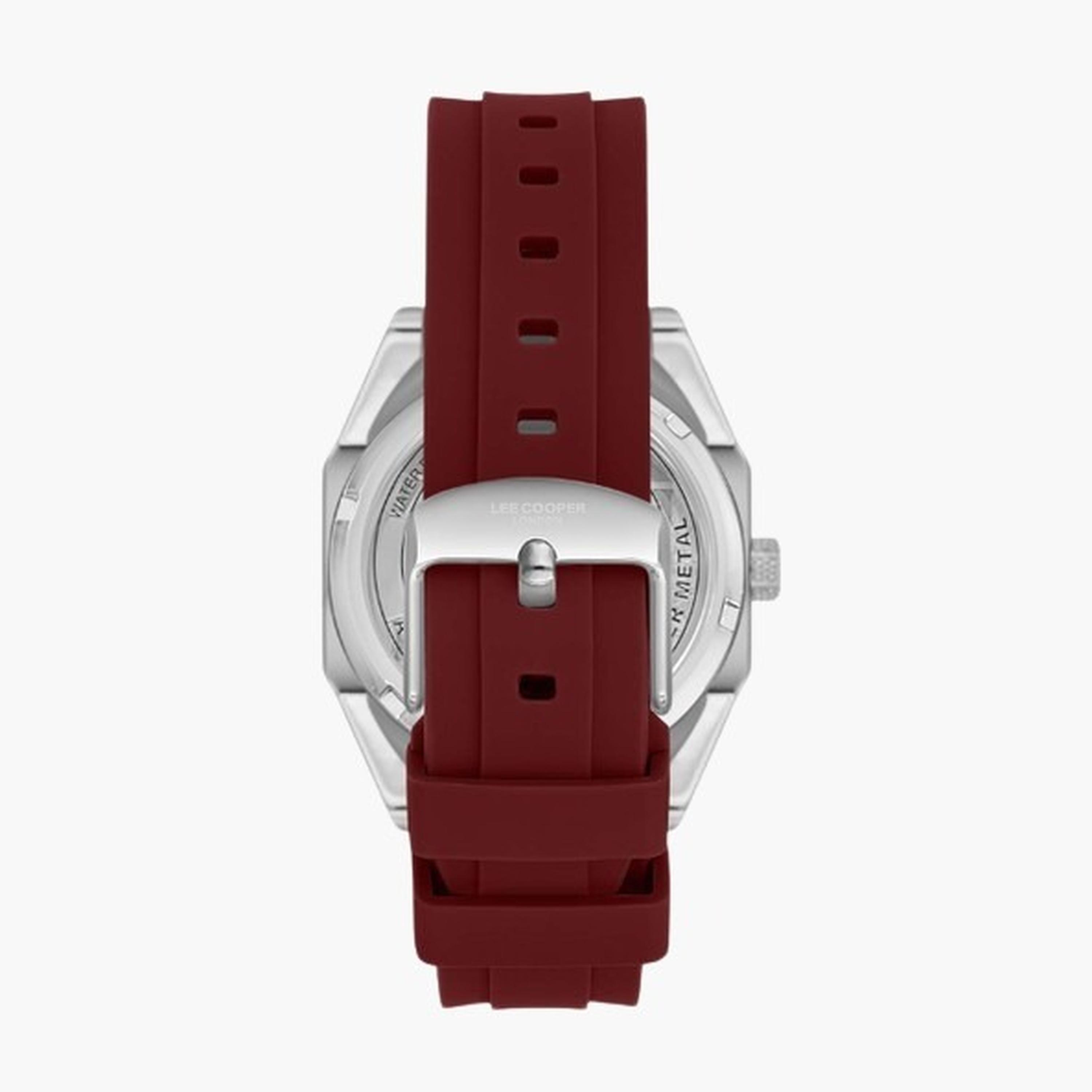 Lee Cooper Men's 37MM Red Chronograph Silicone Strap Watch | LC08061.388-men-watchesandjewellery-watches-image-3