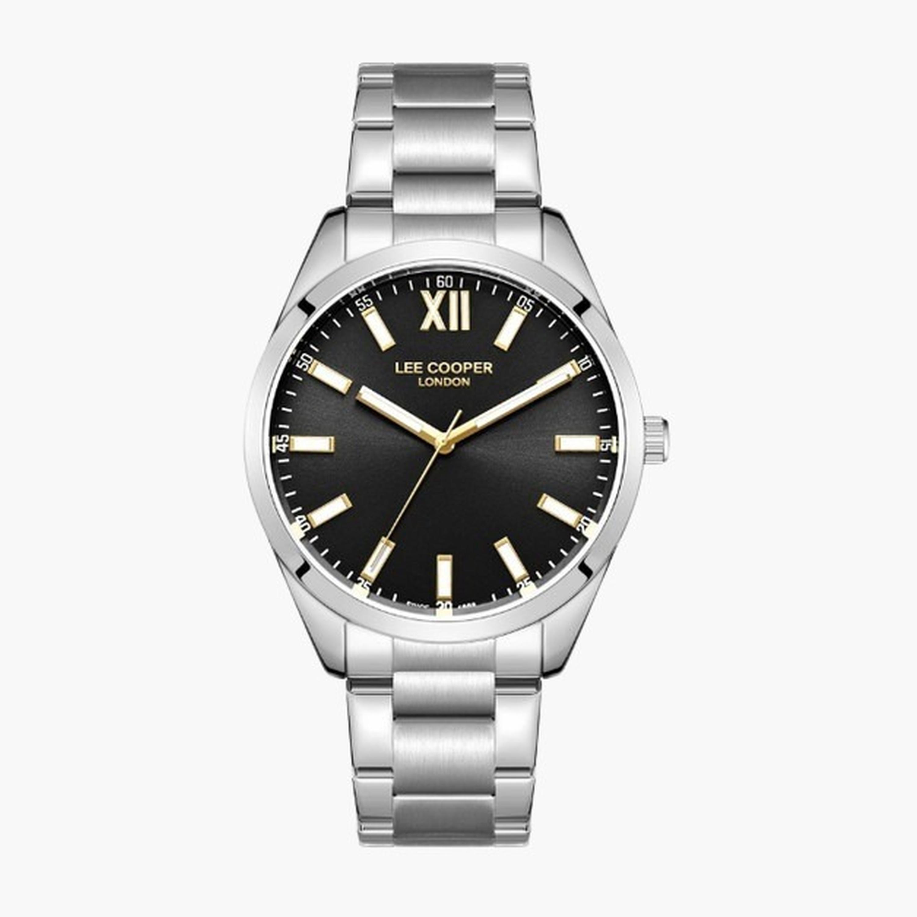Lee Cooper Men's 41MM Silver Analog Metal Strap Watch | LC08015.350-men-watchesandjewellery-watches-image-1