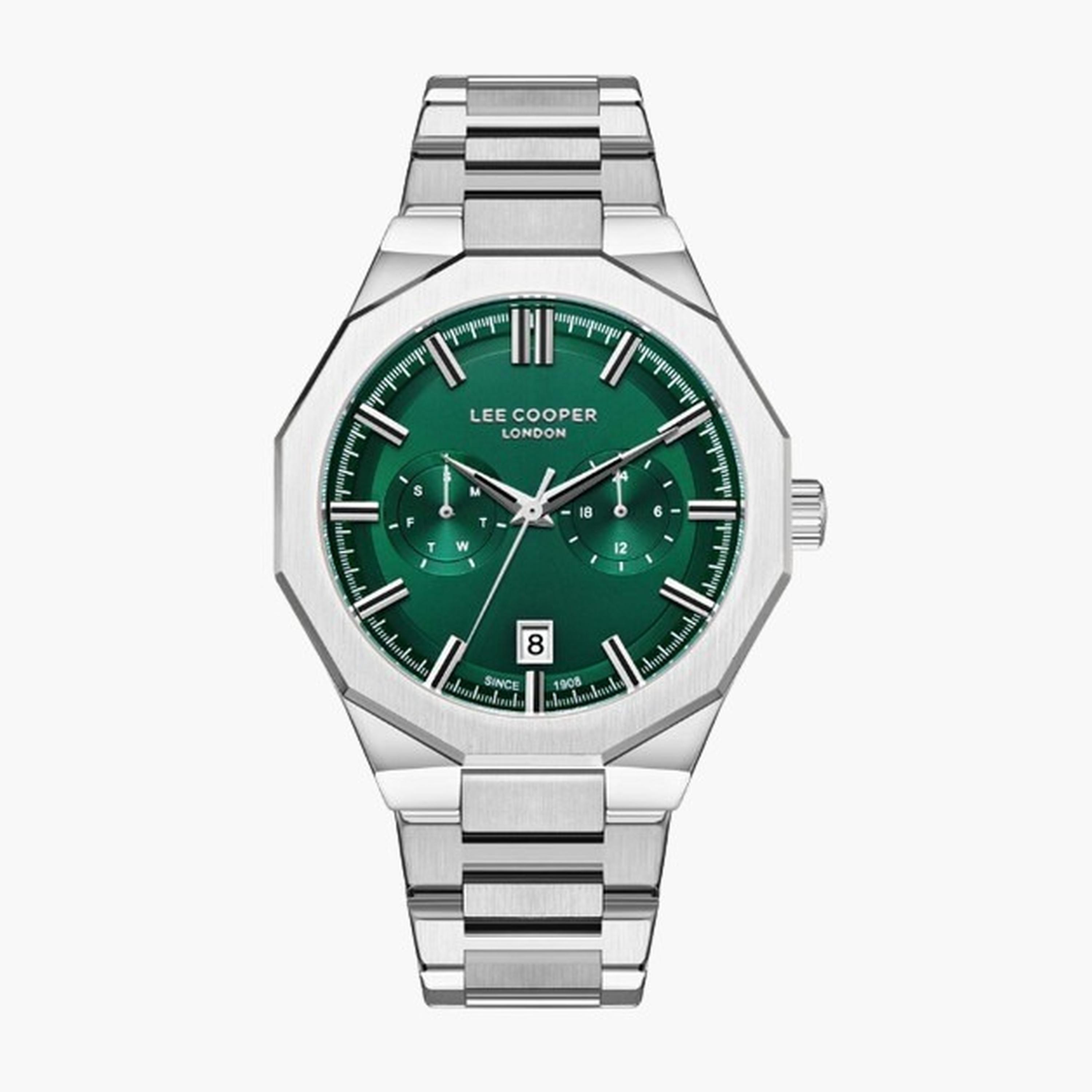 Lee Cooper Men's 44MM Silver Chronograph Metal Strap Watch | LC08018.370-men-watchesandjewellery-watches-image-1