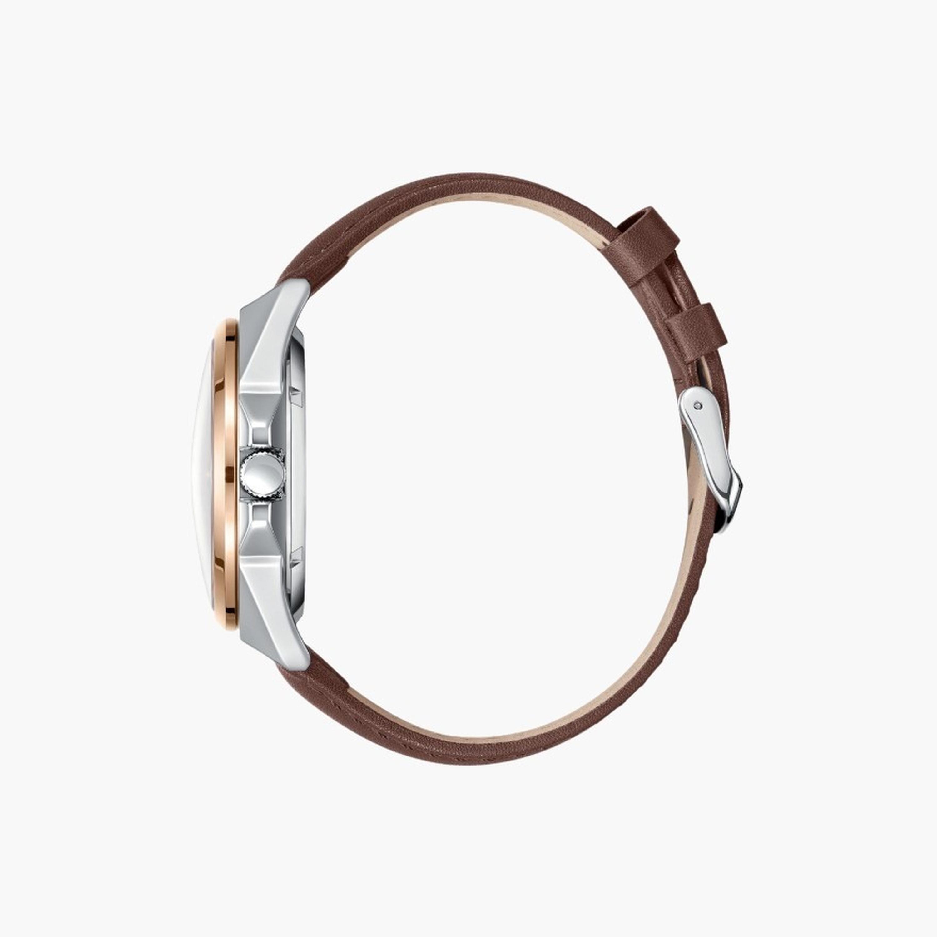 Lee Cooper Men's 44MM Brown Automatic Leather Strap Watch | LC08103.564-men-watchesandjewellery-watches-image-3