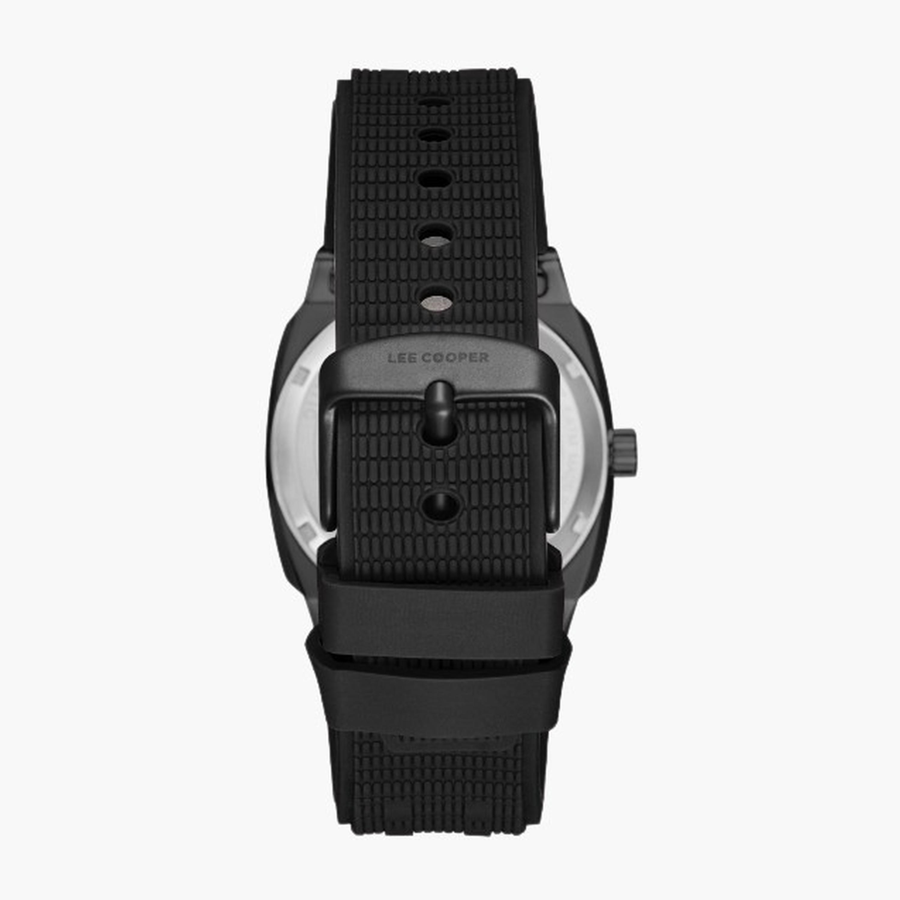 Lee Cooper Men's 41MM Black Automatic Silicone Strap Watch | LC08074.651-men-watchesandjewellery-watches-image-4