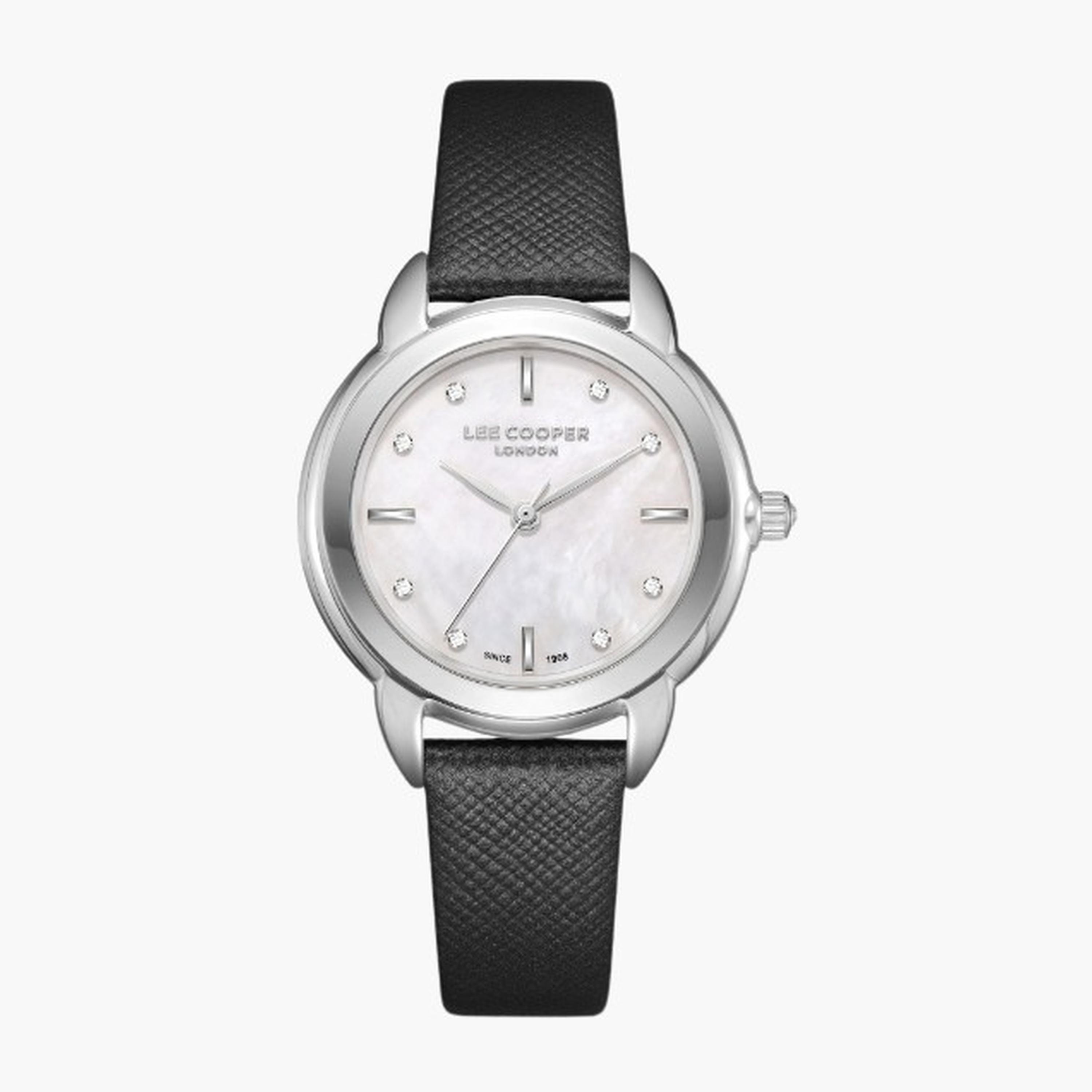 Lee Cooper Women's 32MM Black Analog Leather Strap Watch | LC08025.321-women-watchesandjewellery-watches-image-1