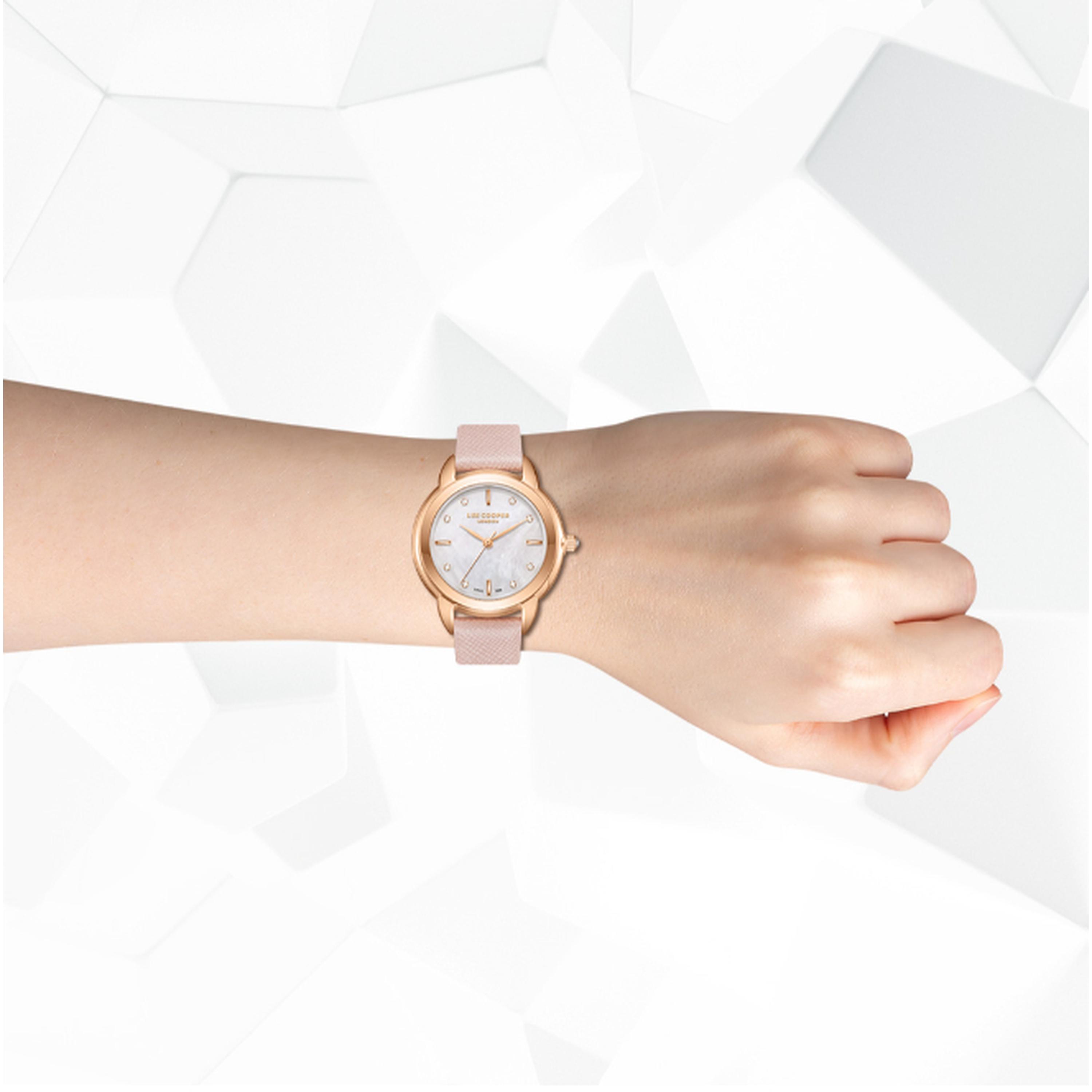 Lee Cooper Women's 32MM Pink Analog Leather Strap Watch | LC08025.420-women-watchesandjewellery-watches-image-8