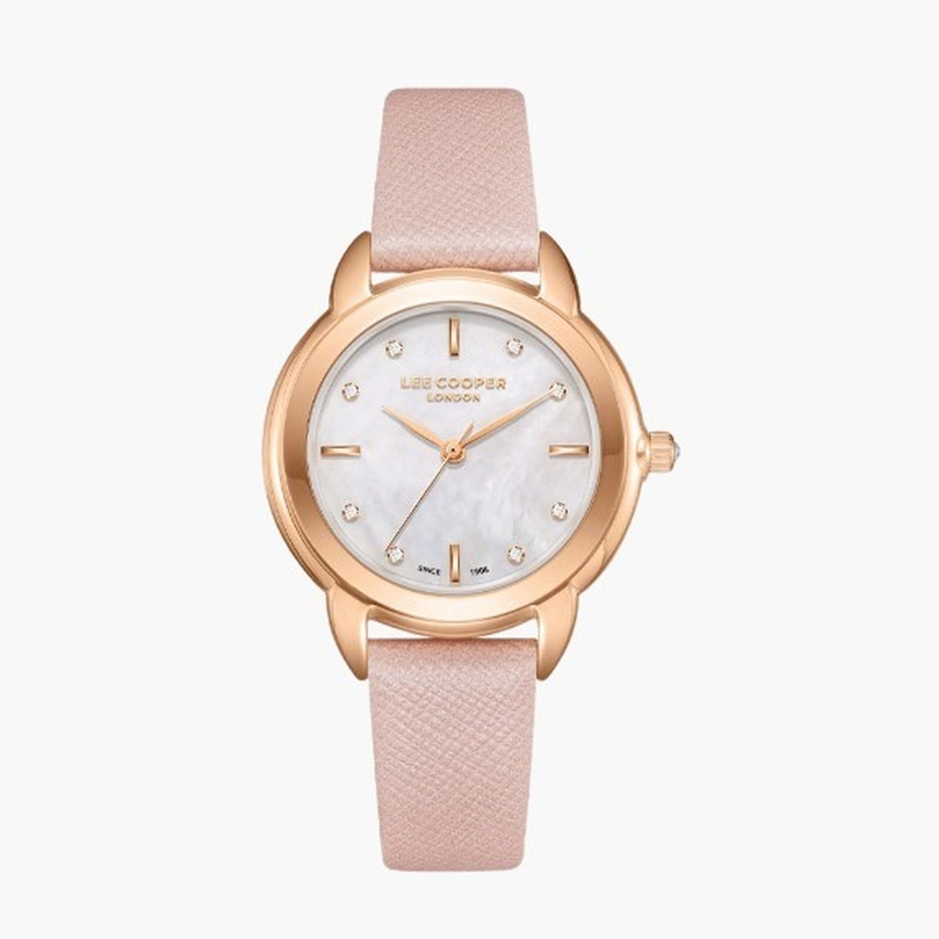 Lee Cooper Women's 32MM Pink Analog Leather Strap Watch | LC08025.420-women-watchesandjewellery-watches-image-9