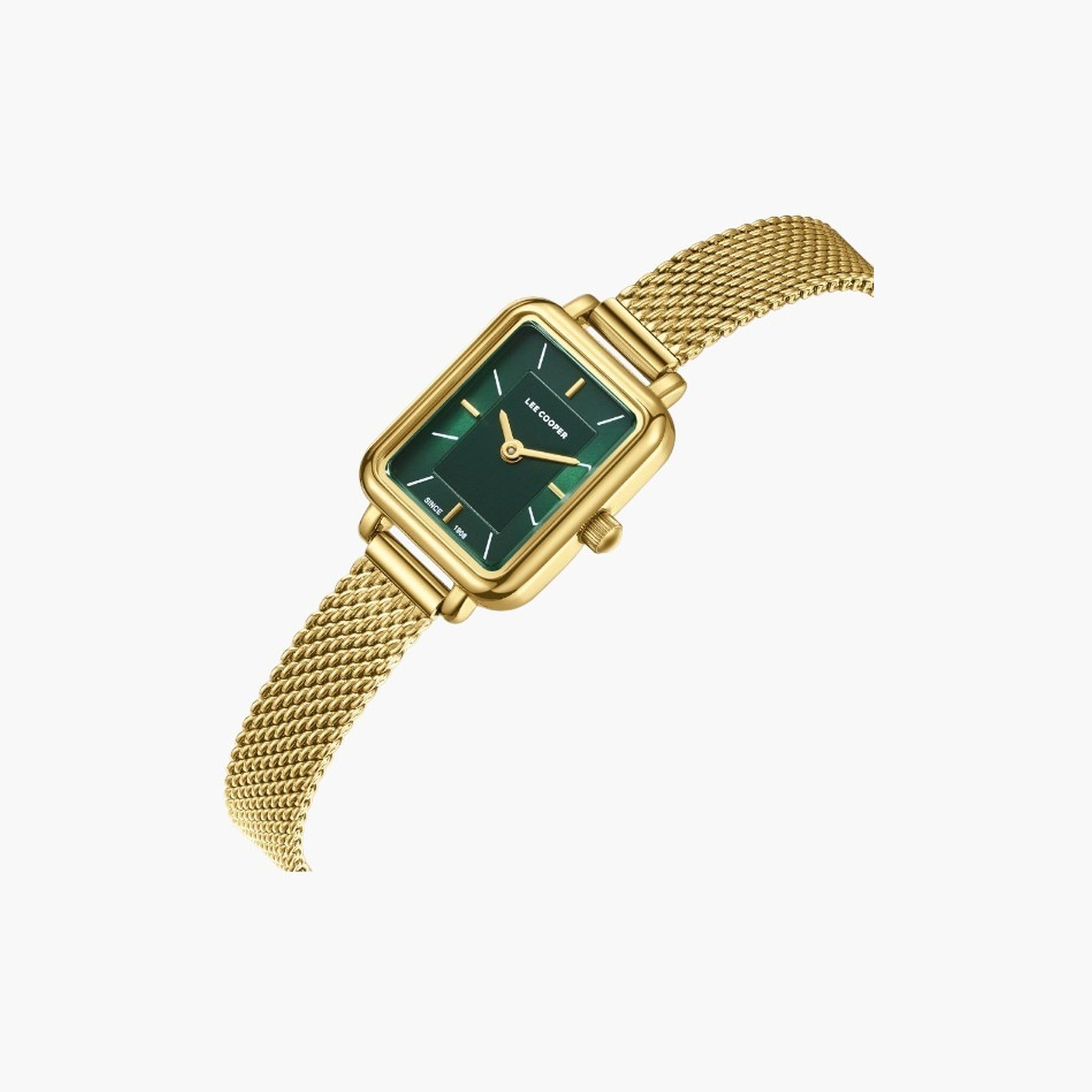 Lee Cooper Women's 26MM Gold Analog Mesh Strap Watch | LC08086.170-women-watchesandjewellery-watches-image-4