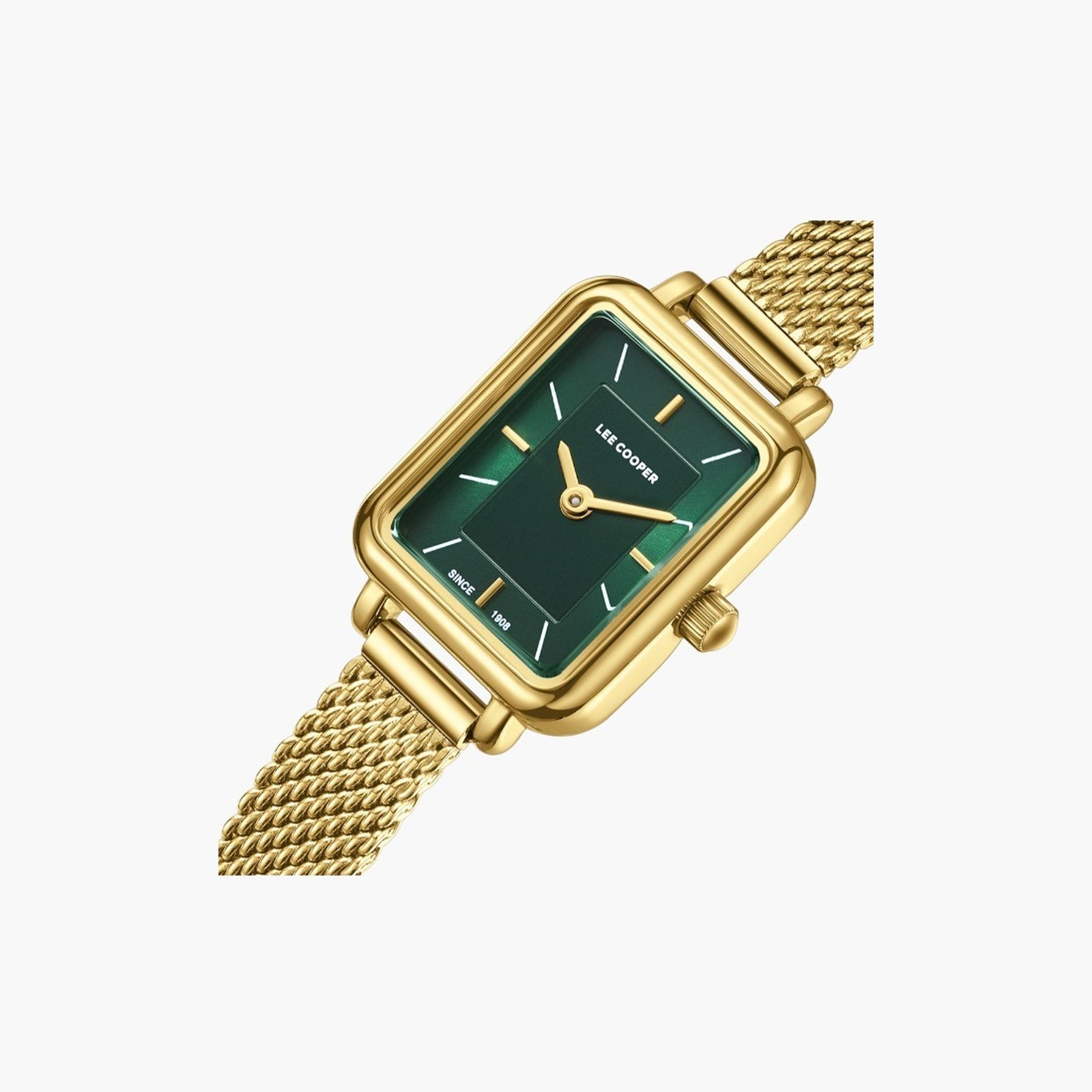 Lee Cooper Women's 26MM Gold Analog Mesh Strap Watch | LC08086.170-women-watchesandjewellery-watches-image-5