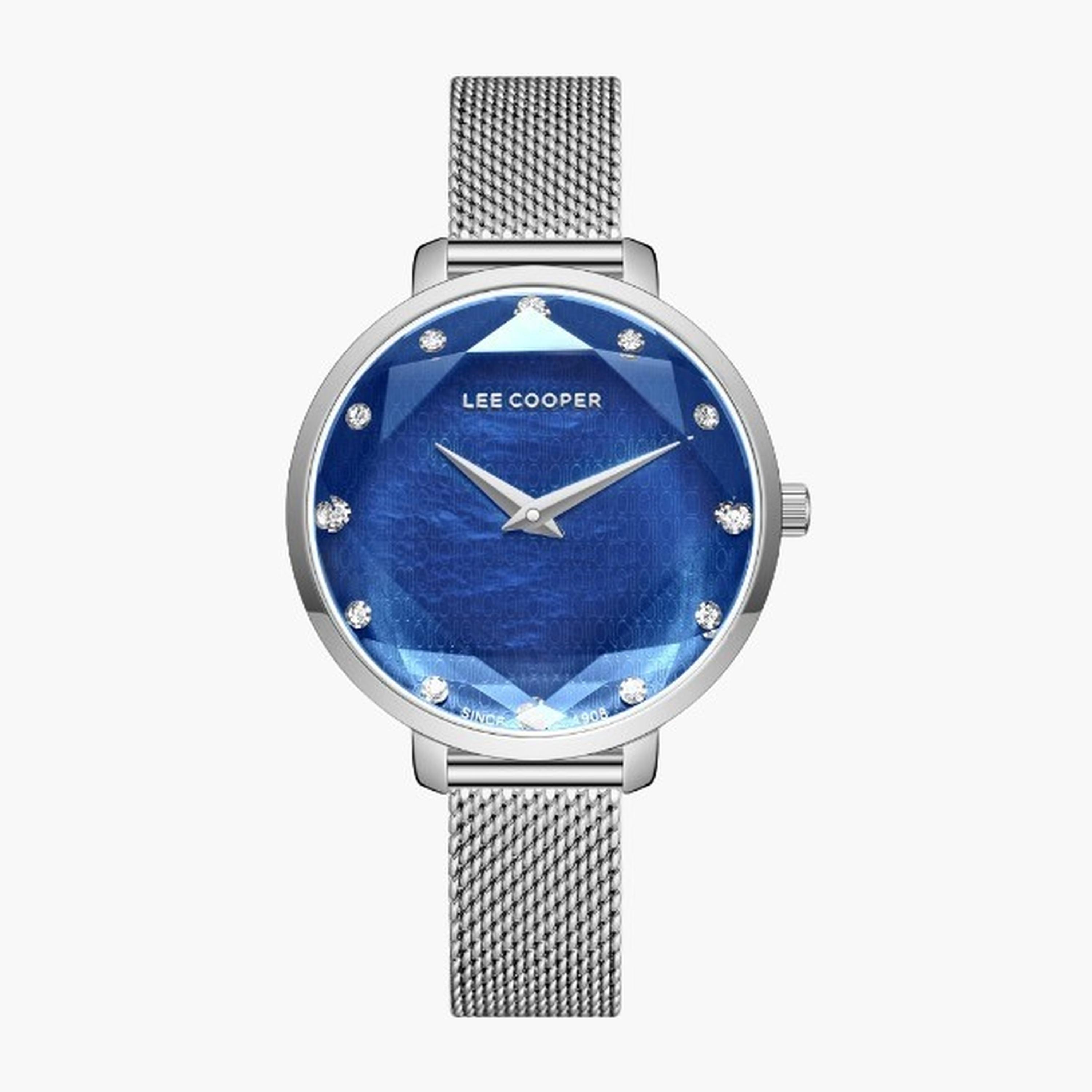 Lee Cooper Women's 33MM Silver Analog Mesh Strap Watch | LC08078.390-women-watchesandjewellery-watches-image-1