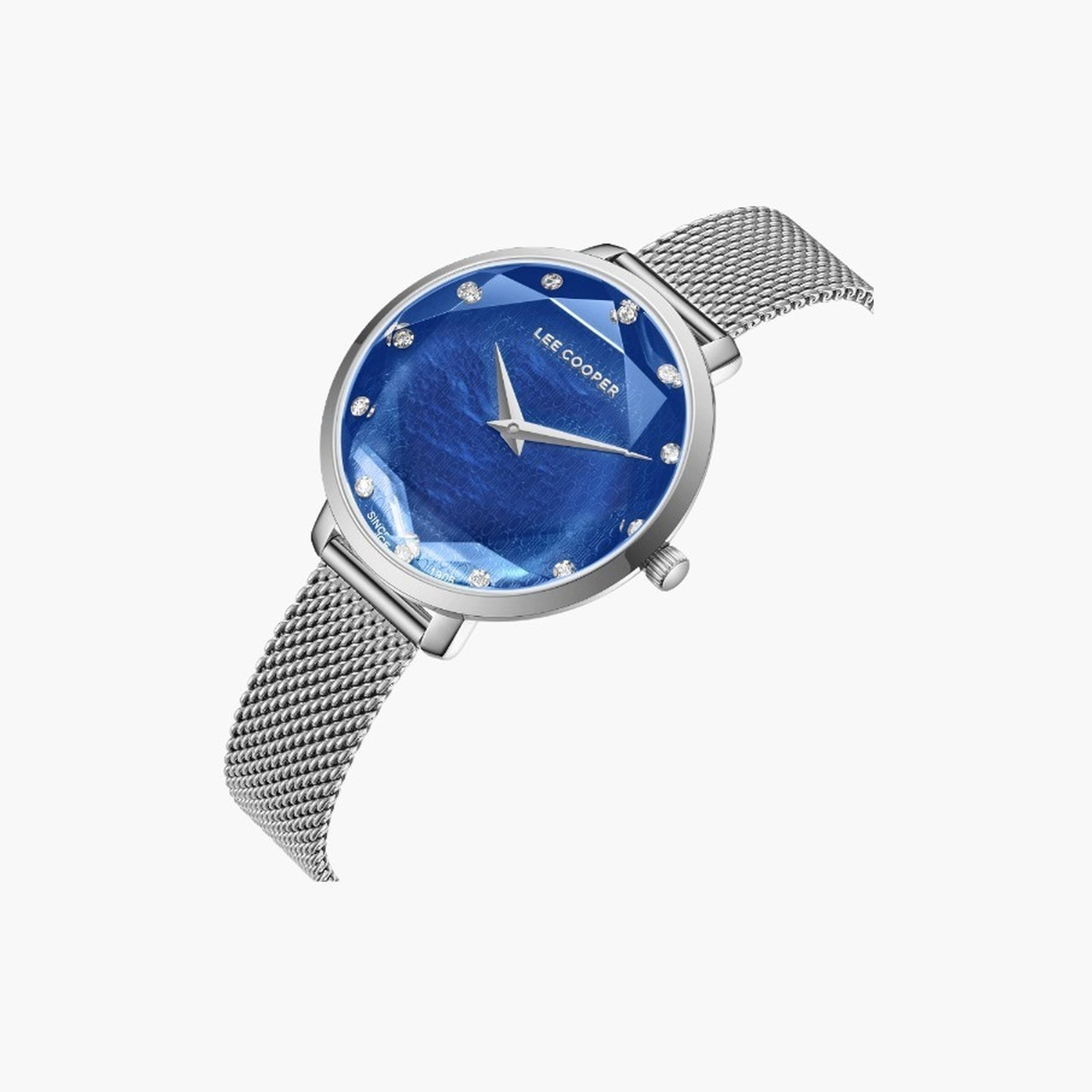 Lee Cooper Women's 33MM Silver Analog Mesh Strap Watch | LC08078.390-women-watchesandjewellery-watches-image-4