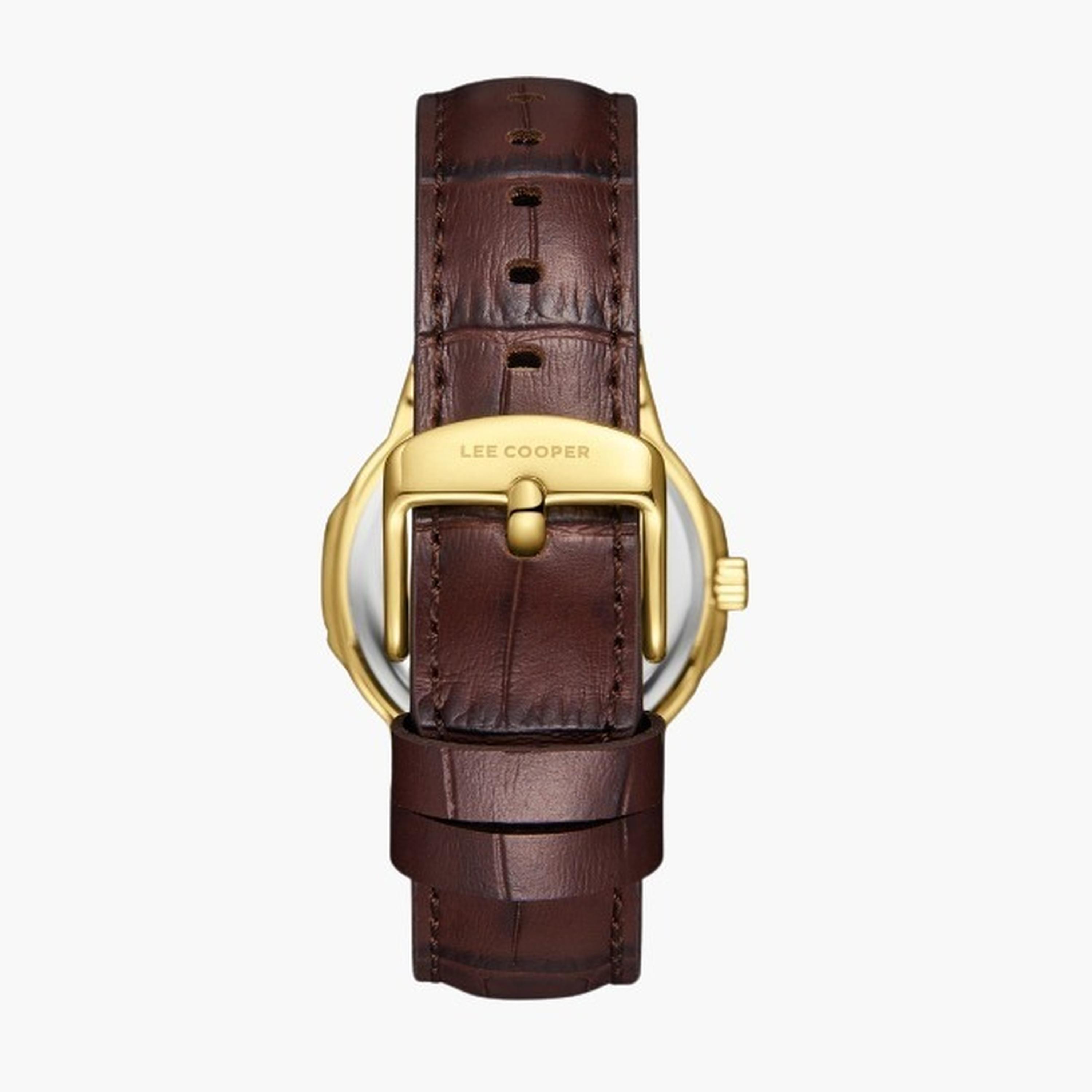 Lee Cooper Women's 35MM Brown Analog Leather Strap Watch | LC08107.134-women-watchesandjewellery-watches-image-2