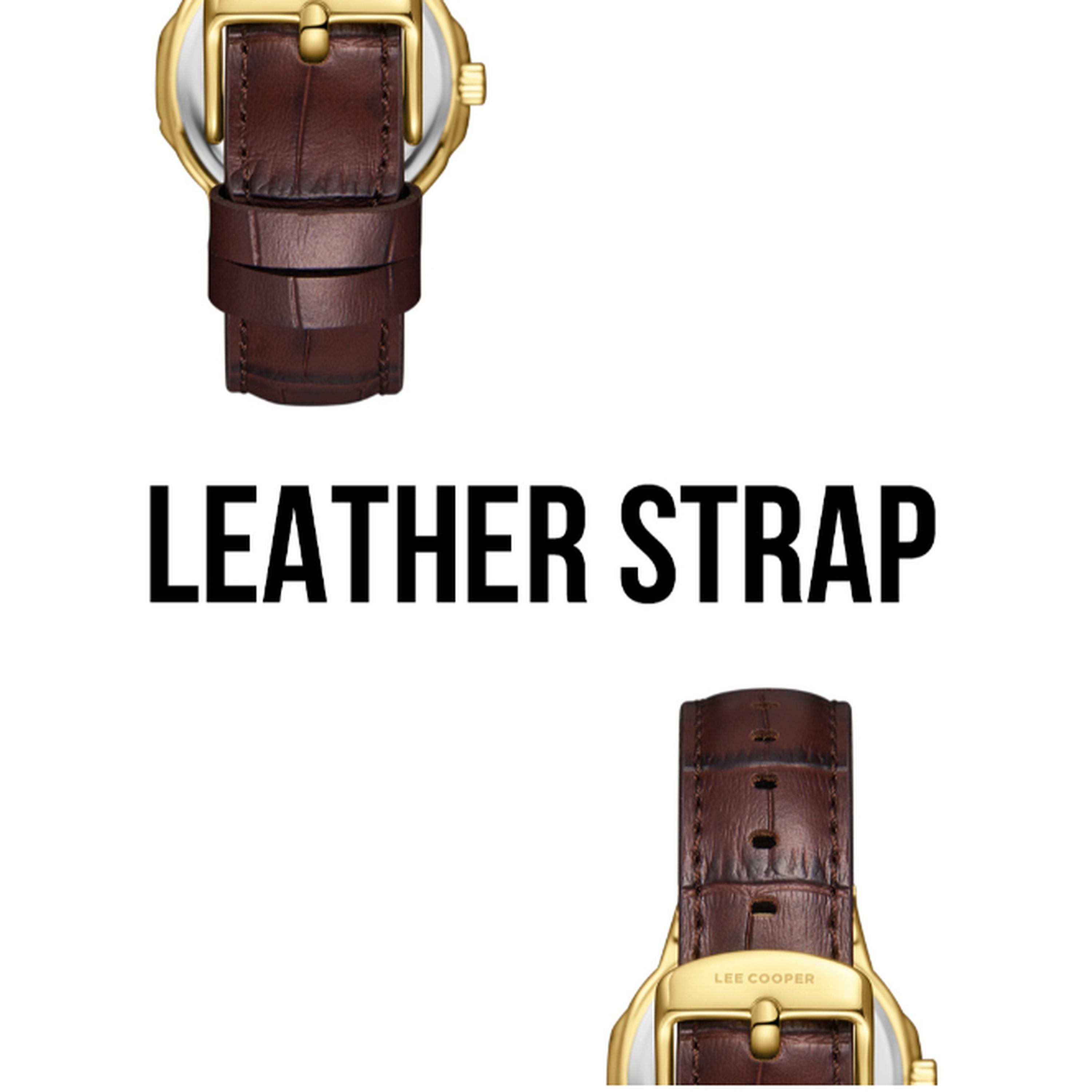 Lee Cooper Women's 35MM Brown Analog Leather Strap Watch | LC08107.134-women-watchesandjewellery-watches-image-6
