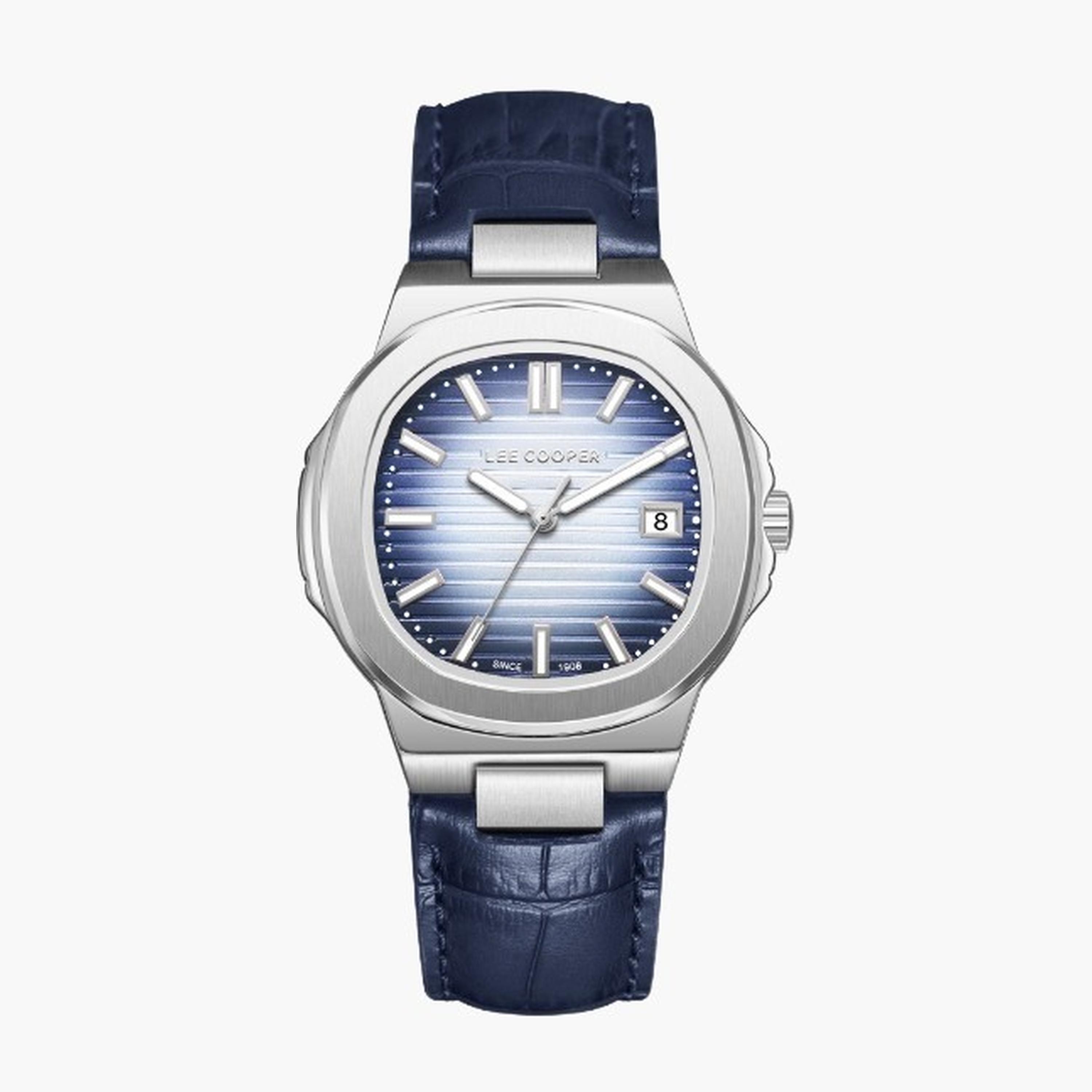 Lee Cooper Women's 35MM Blue Analog Leather Strap Watch | LC08107.399-women-watchesandjewellery-watches-image-1