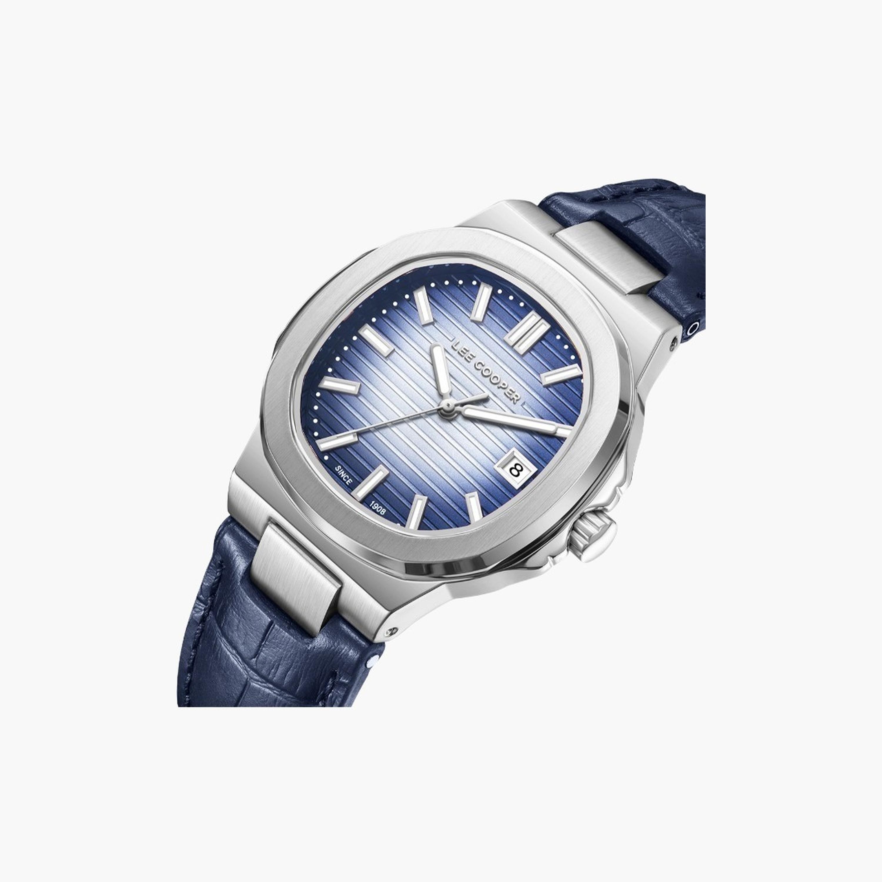 Lee Cooper Women's 35MM Blue Analog Leather Strap Watch | LC08107.399-women-watchesandjewellery-watches-image-5