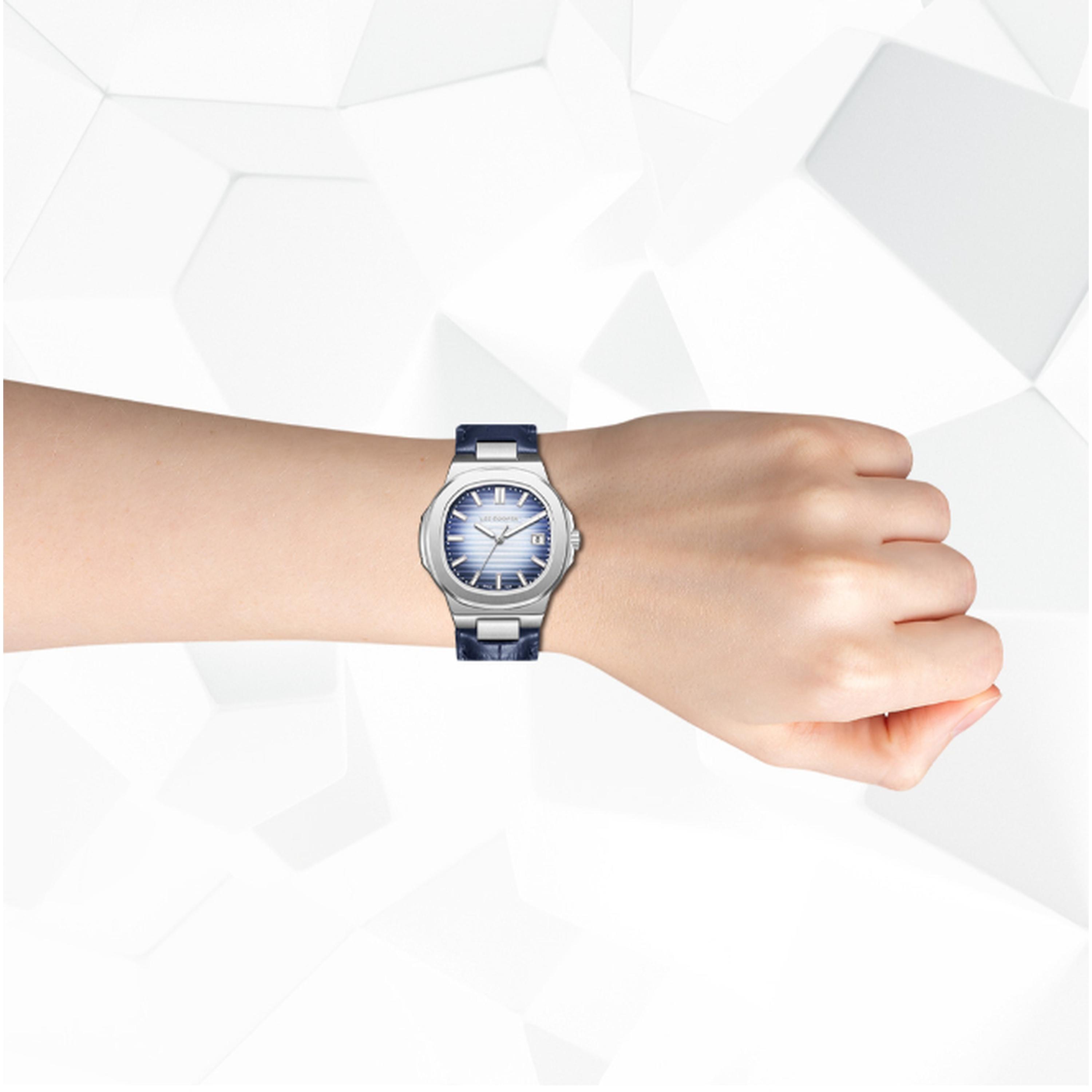 Lee Cooper Women's 35MM Blue Analog Leather Strap Watch | LC08107.399-women-watchesandjewellery-watches-image-8