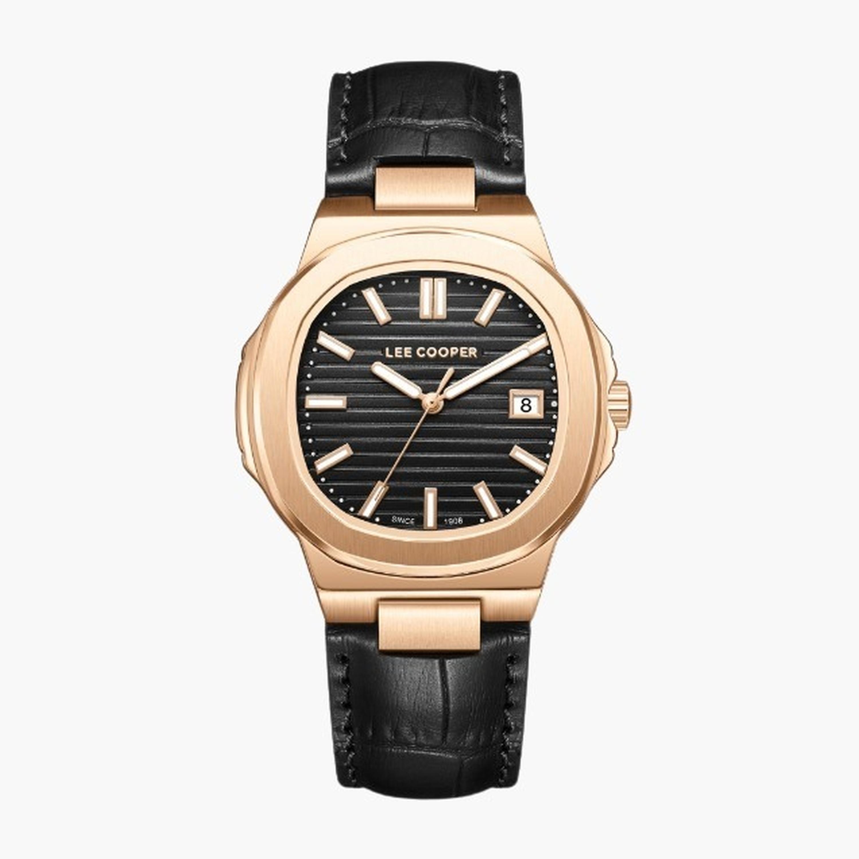 لي كوبر- ساعة نسائية 35 مم تناظرية سوار جلدي لون أسود-women-watchesandjewellery-watches-image-1