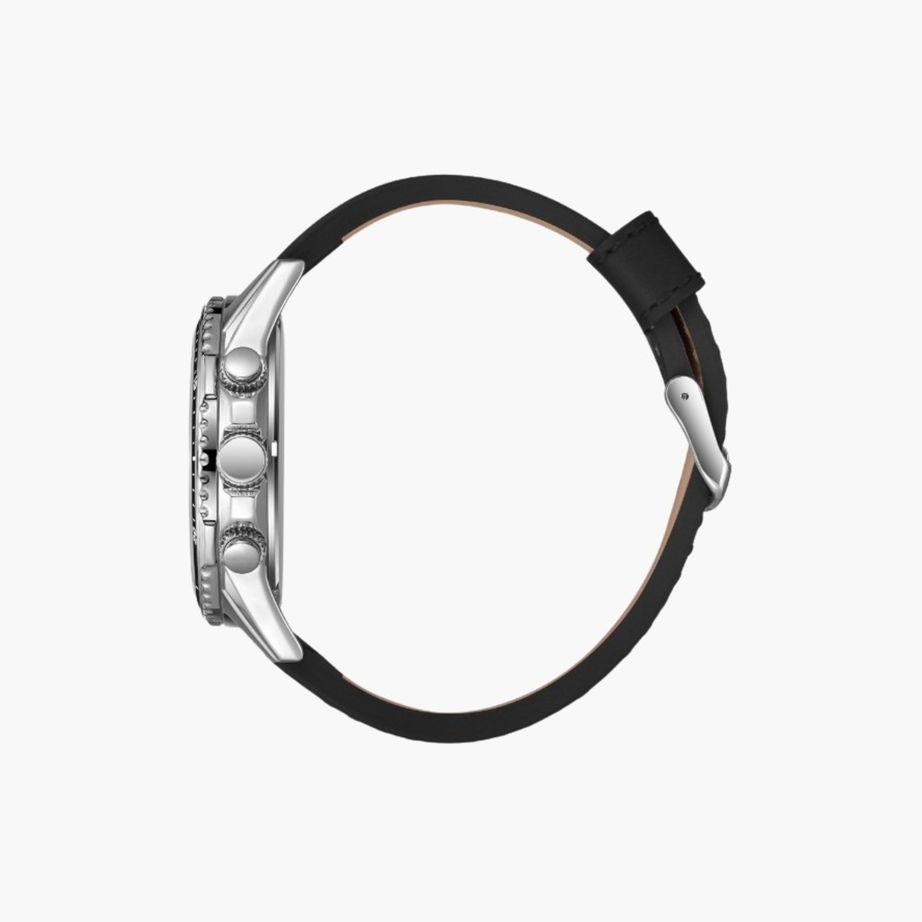 لي كوبر- ساعة رجالية 46 مم كرونوغراف سوار جلدي لون أسود-men-watchesandjewellery-watches-image-3