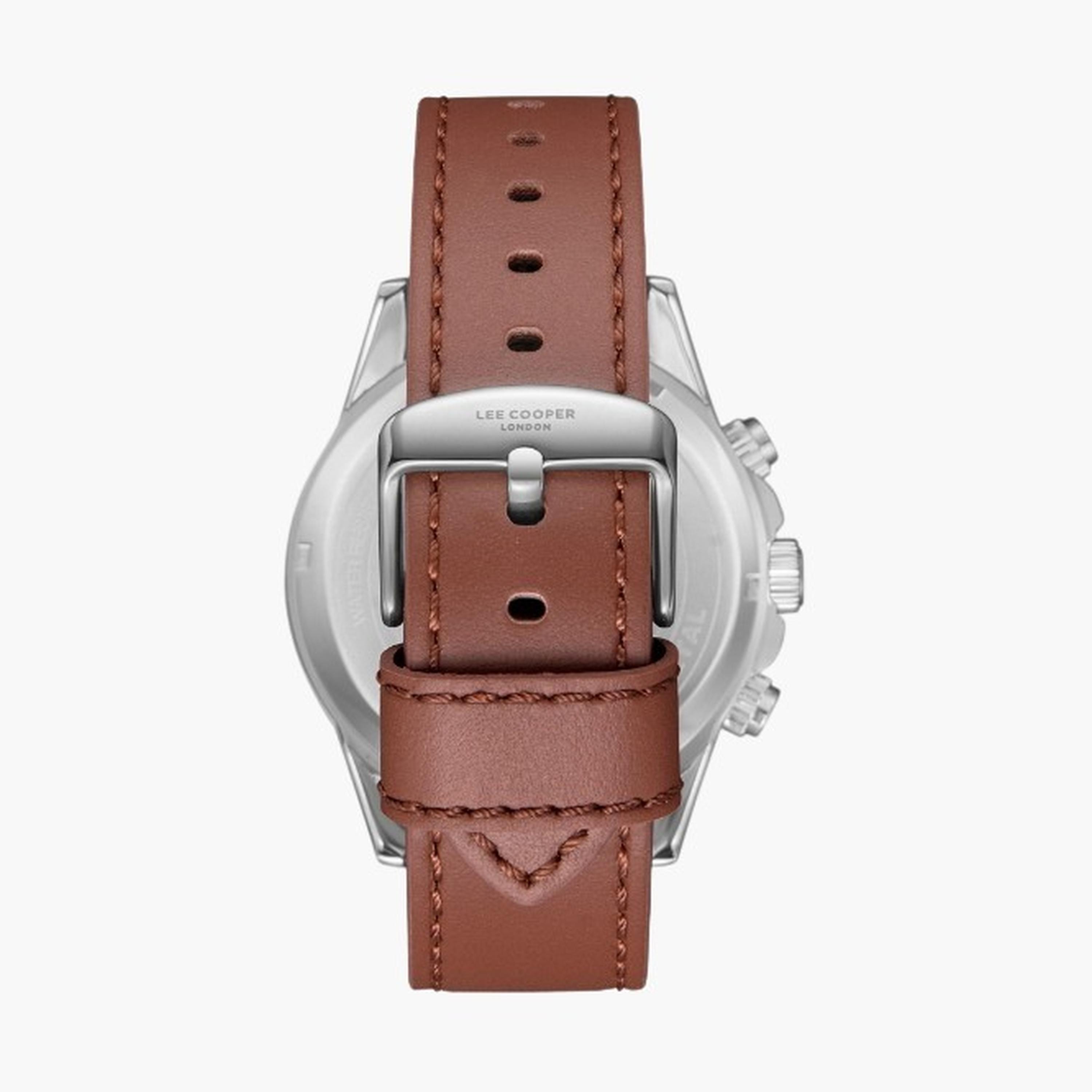 Lee Cooper Men's 46MM Brown Chronograph Leather Strap Watch | LC08004.551-men-watchesandjewellery-watches-image-4