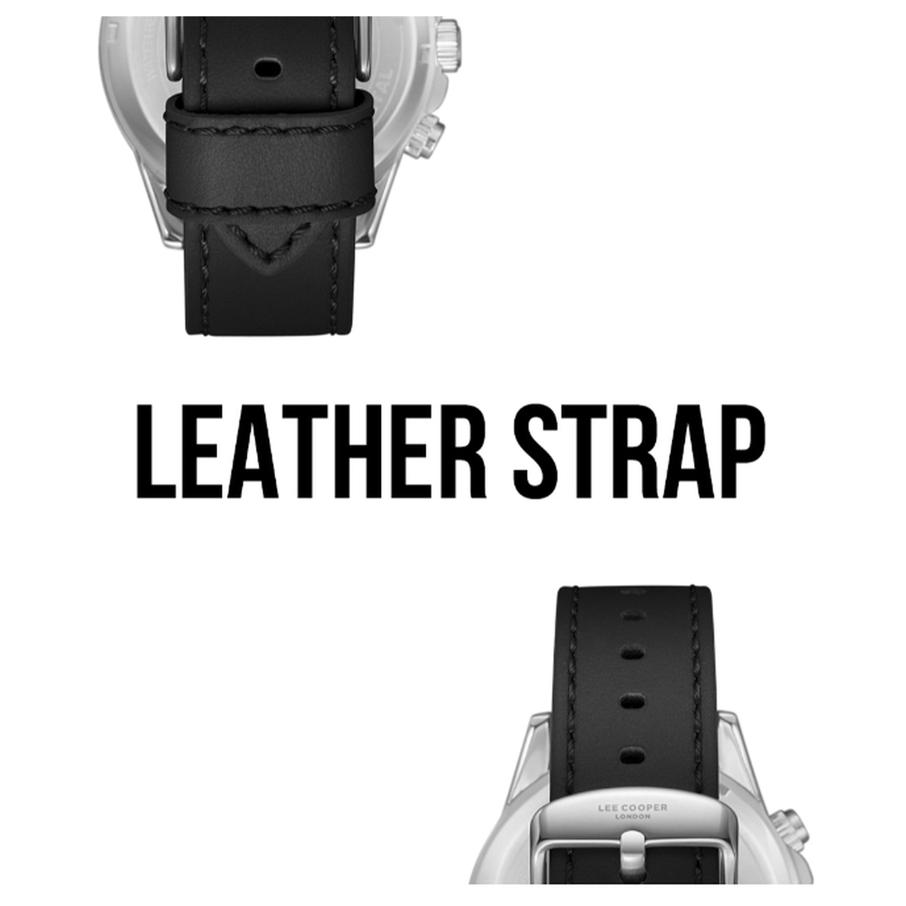 Lee Cooper Men's 46MM Black Chronograph Leather Strap Watch | LC08004.331-men-watchesandjewellery-watches-image-6