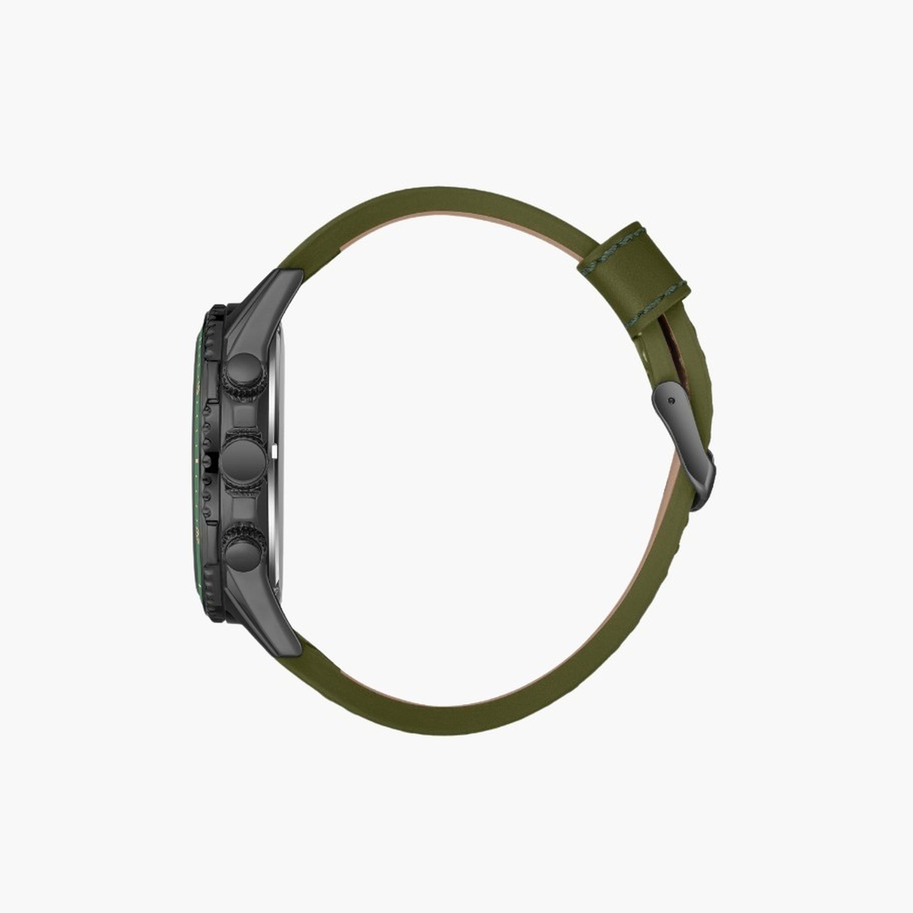 Lee Cooper Men's 46MM Green Chronograph Leather Strap Watch | LC08004.077-men-watchesandjewellery-watches-image-3