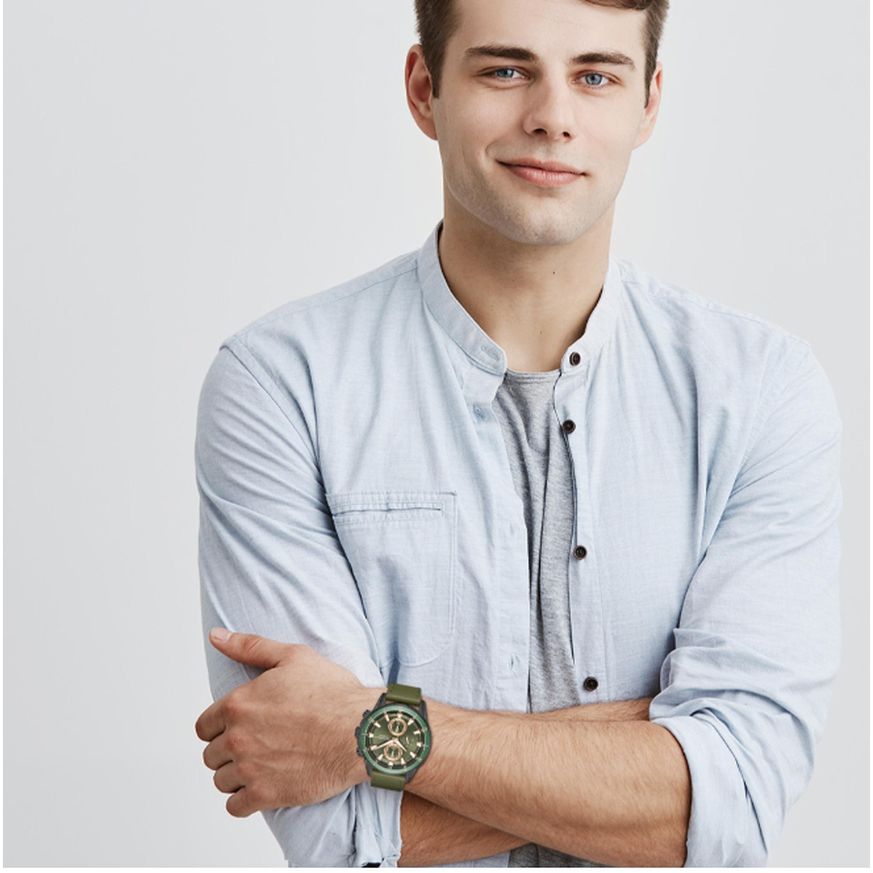 Lee Cooper Men's 46MM Green Chronograph Leather Strap Watch | LC08004.077-men-watchesandjewellery-watches-image-7