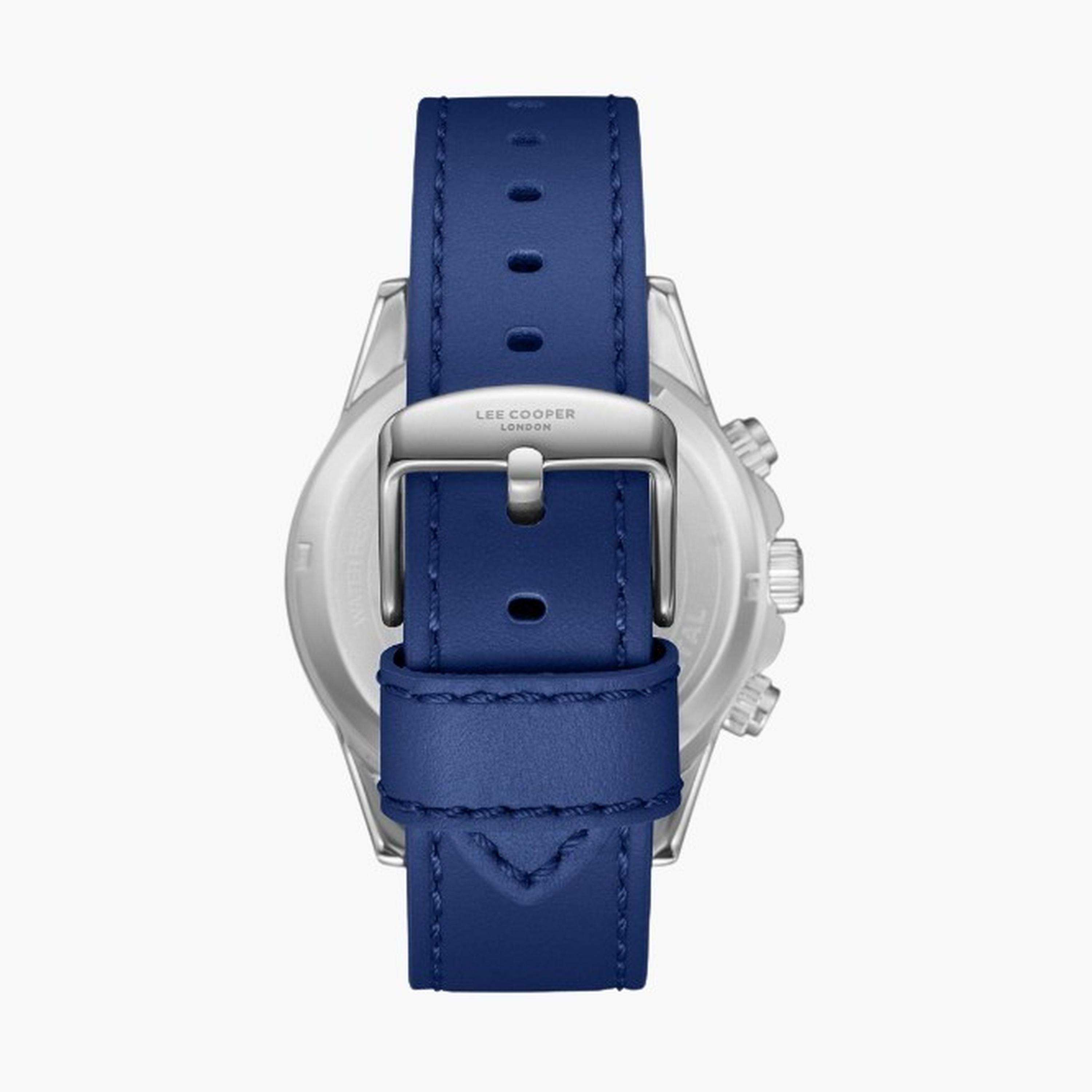 Lee Cooper Men's 46MM Blue Chronograph Leather Strap Watch | LC08004.399-men-watchesandjewellery-watches-image-4