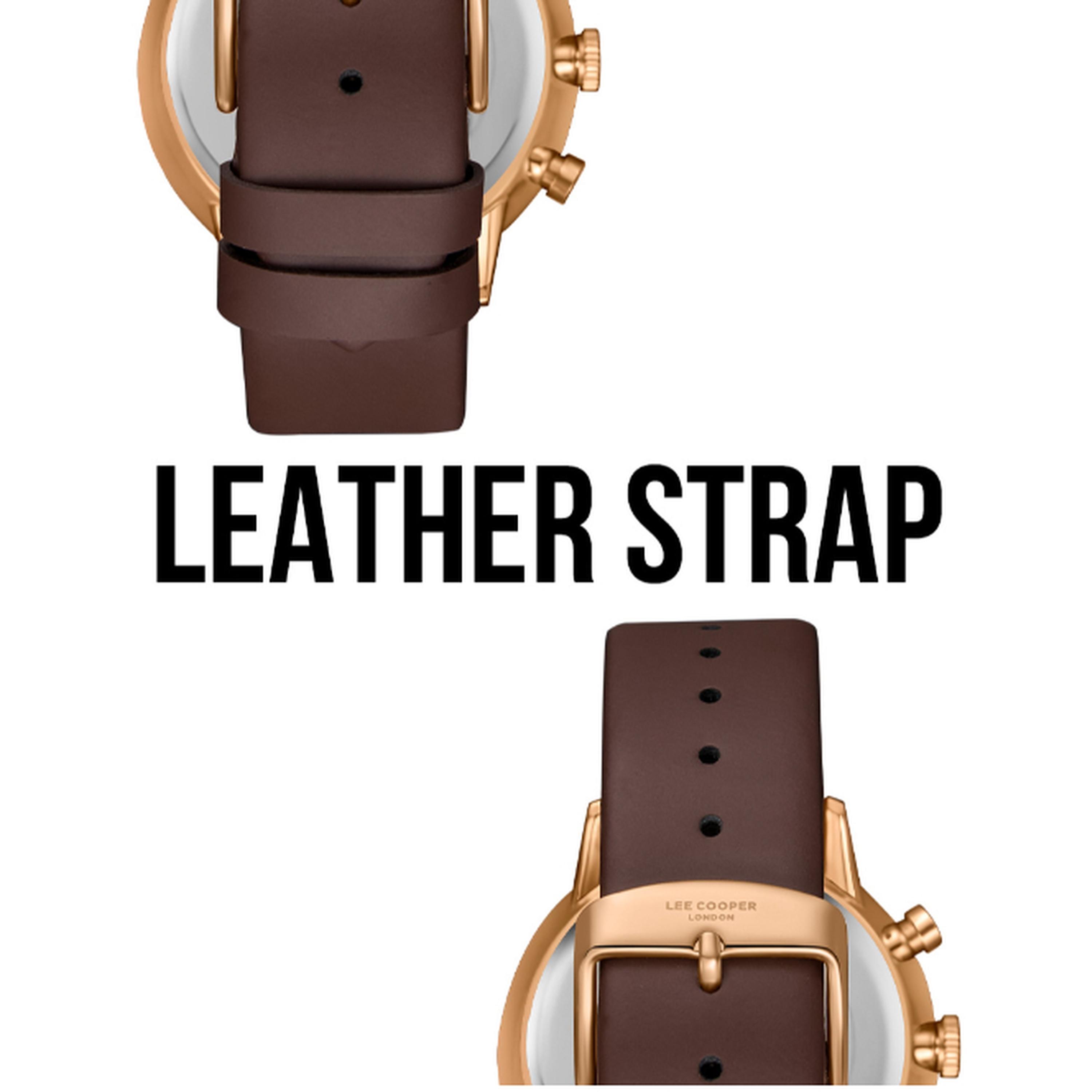 Lee Cooper Men's 45MM Brown Chronograph Leather Strap Watch | LC08043.494-men-watchesandjewellery-watches-image-6