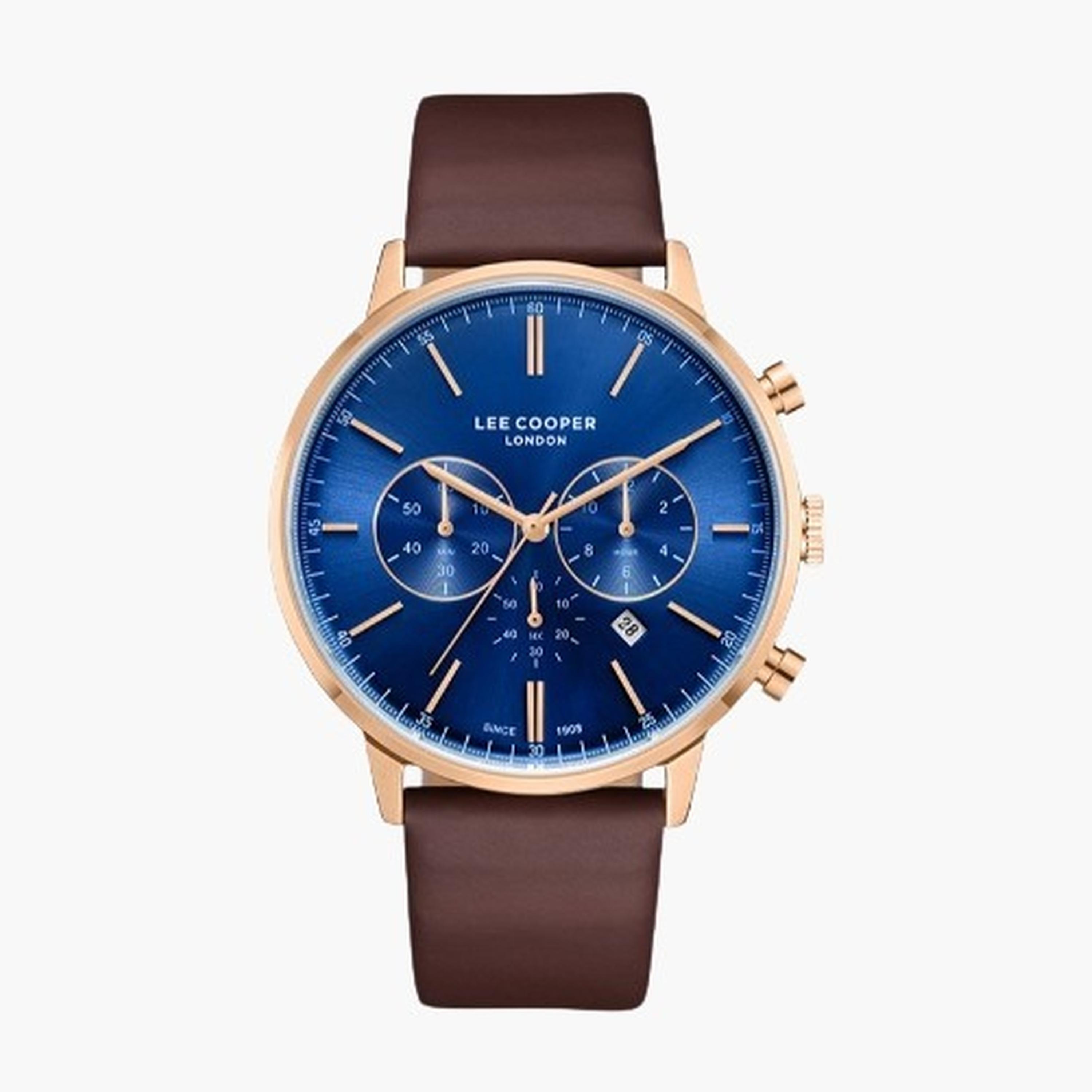 Lee Cooper Men's 45MM Brown Chronograph Leather Strap Watch | LC08043.494-men-watchesandjewellery-watches-image-9