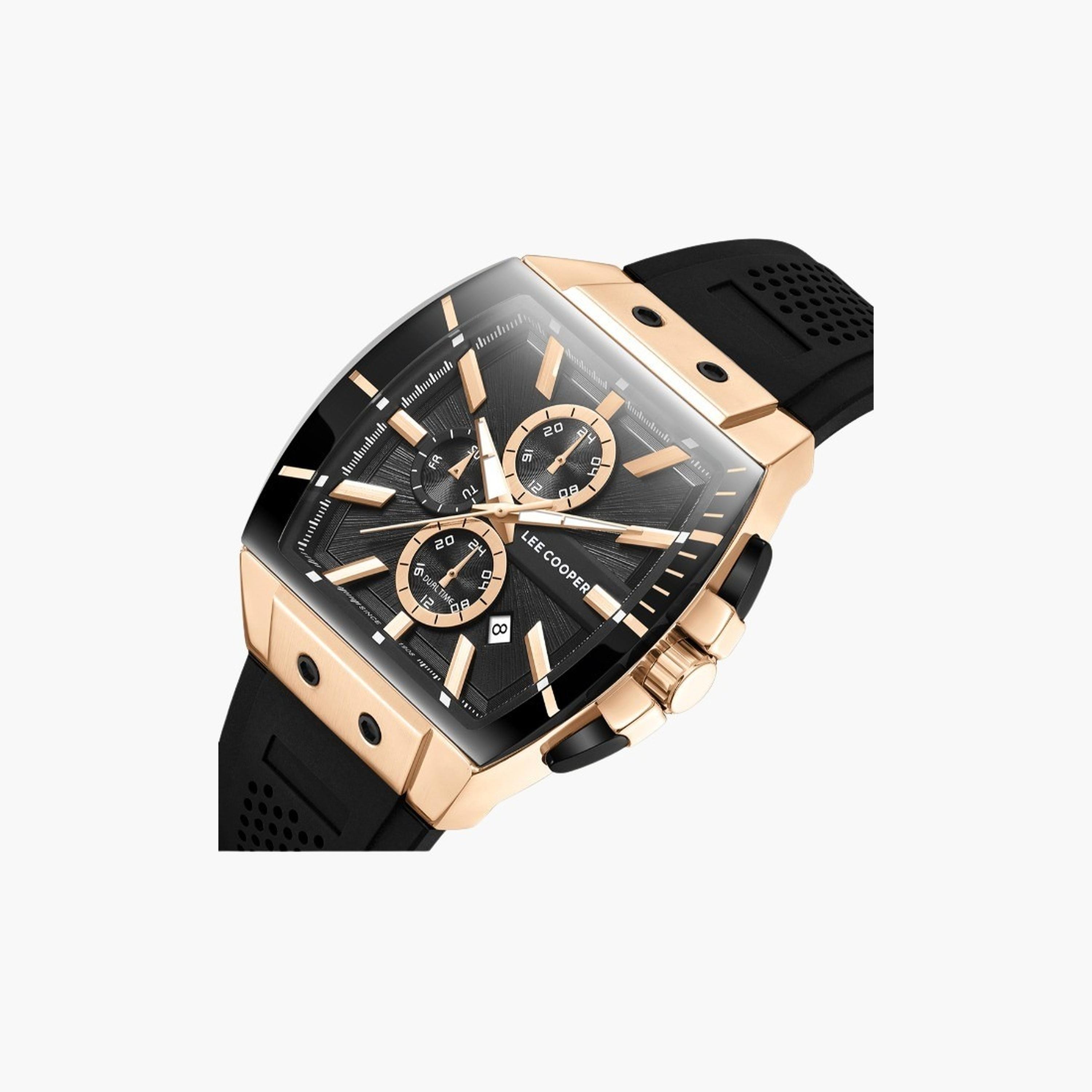 لي كوبر- ساعة رجالية 52 مم كرونوغراف سوار سيليكون لون أسود-men-watchesandjewellery-watches-image-5