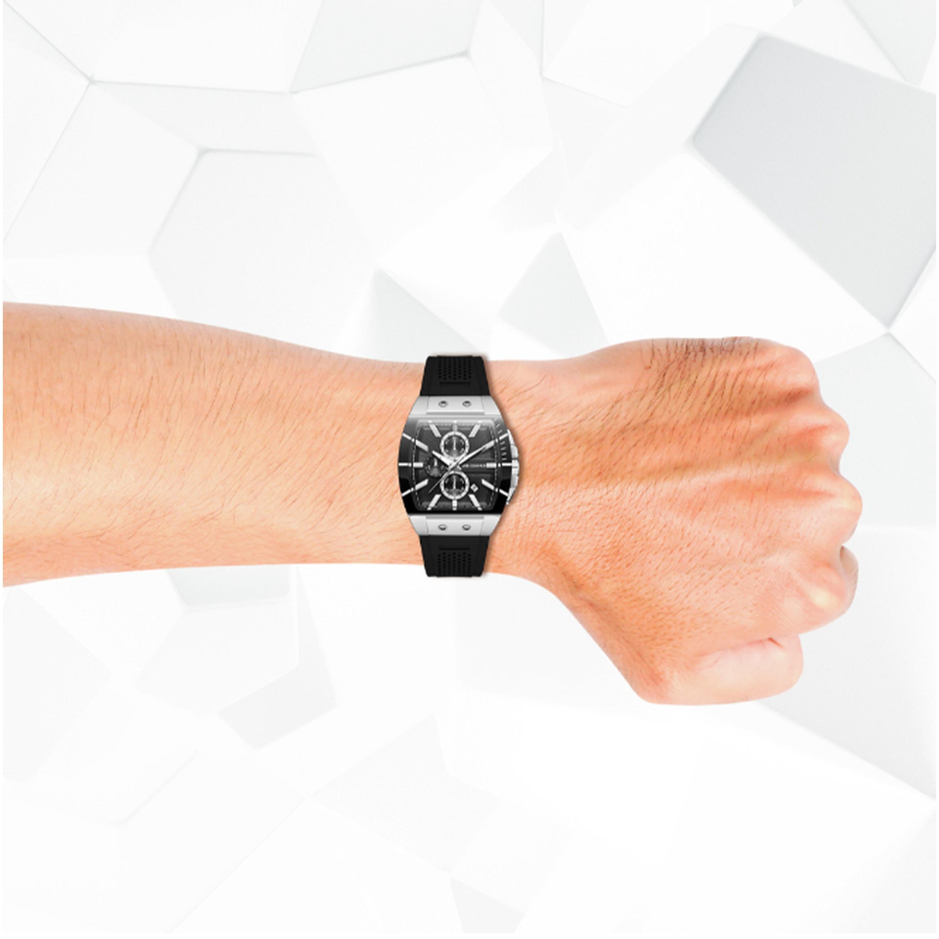لي كوبر- ساعة رجالية 52 مم كرونوغراف سوار سيليكون لون أسود-men-watchesandjewellery-watches-image-8