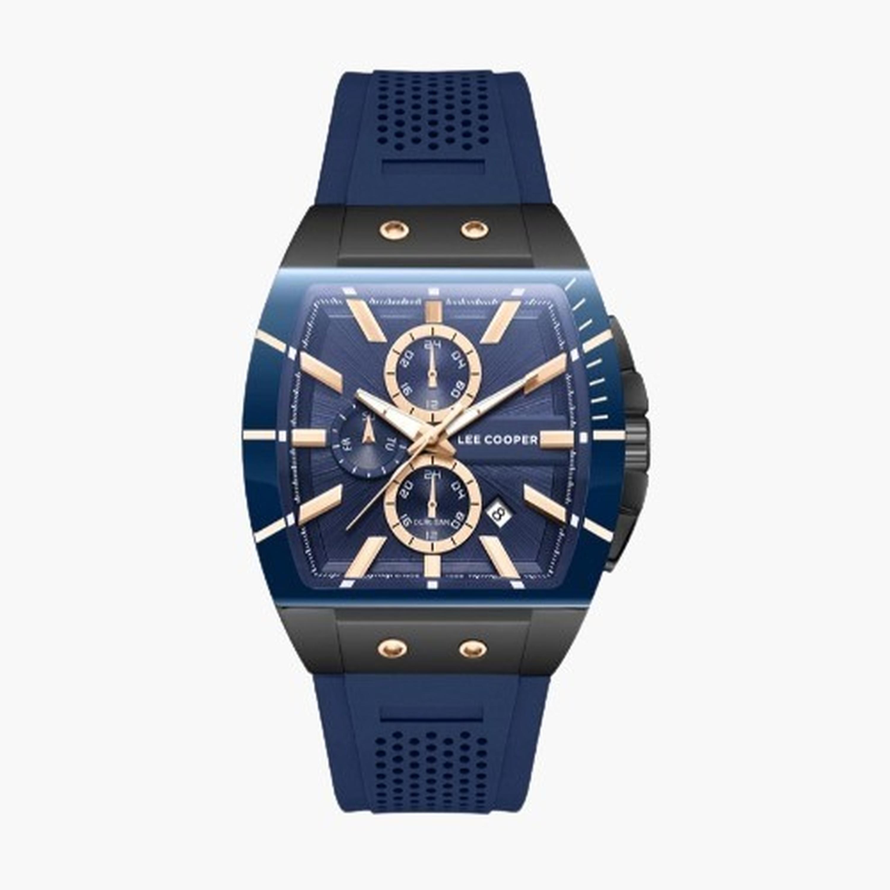 Lee Cooper Men's 52MM Blue Chronograph Silicone Strap Watch | LC08081.099-men-watchesandjewellery-watches-image-9