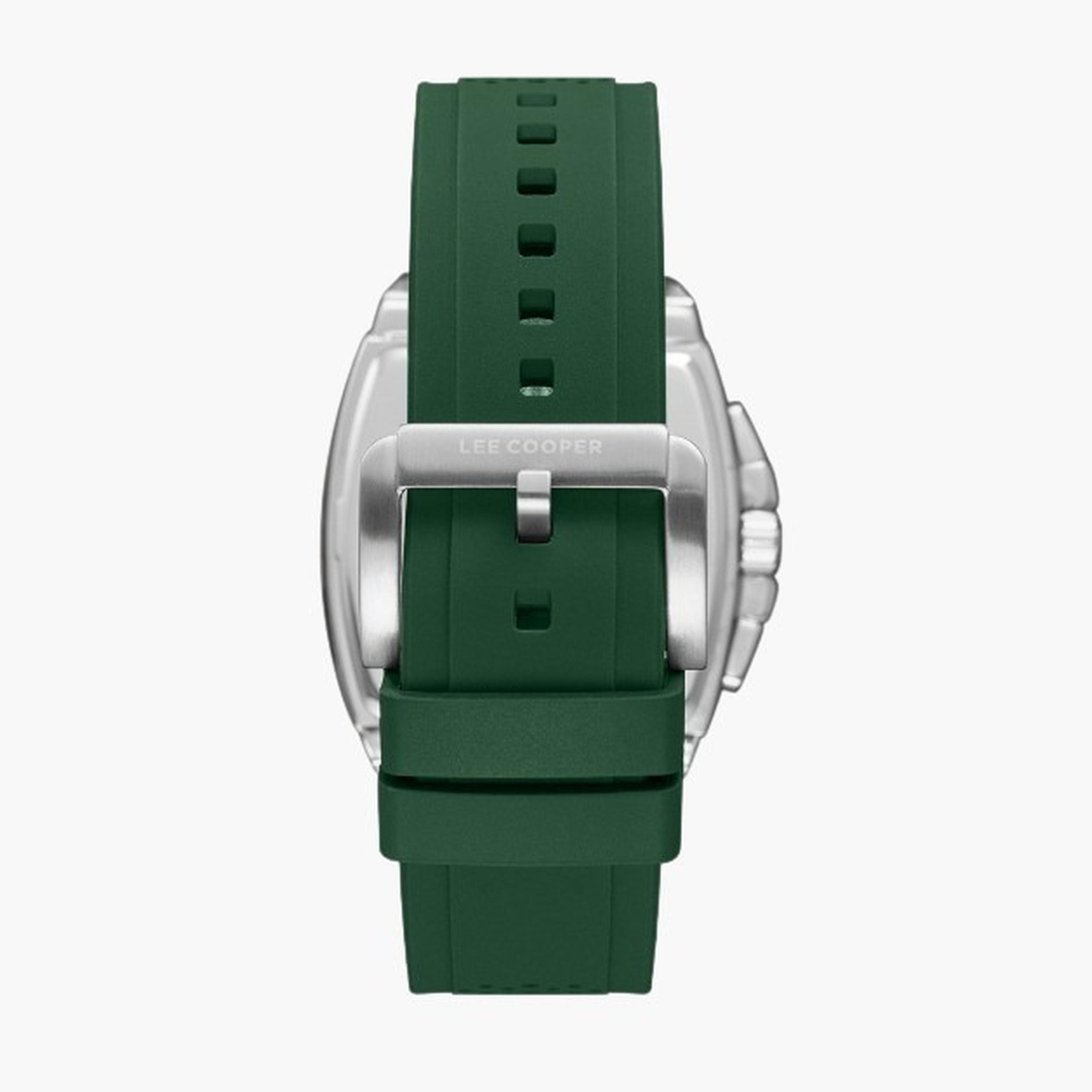 لي كوبر- ساعة رجالية 52 مم كرونوغراف سوار سيليكون لون أخضر غامق-men-watchesandjewellery-watches-image-2