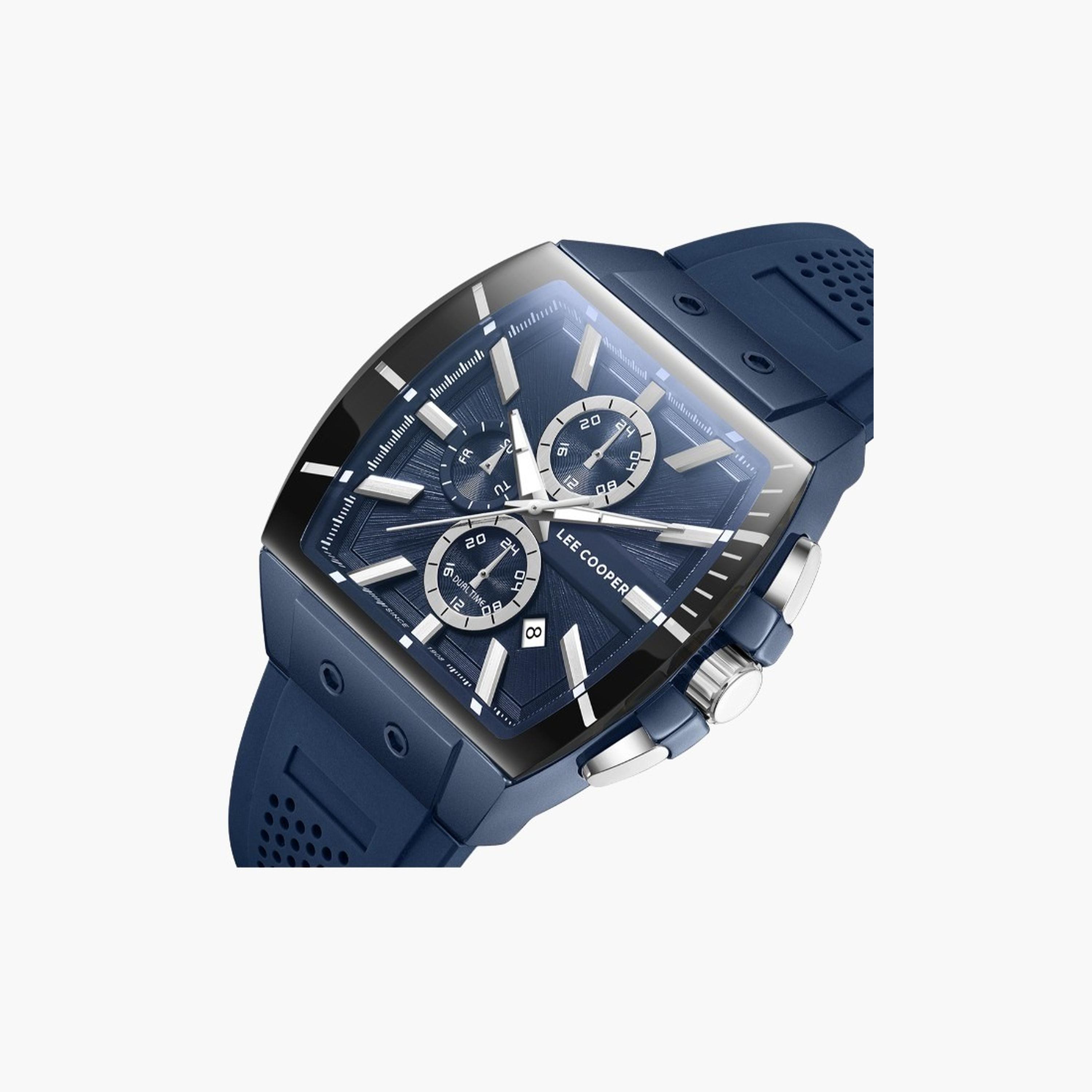 Lee Cooper Men's 52MM Blue Chronograph Silicone Strap Watch | LC08081.999-men-watchesandjewellery-watches-image-5