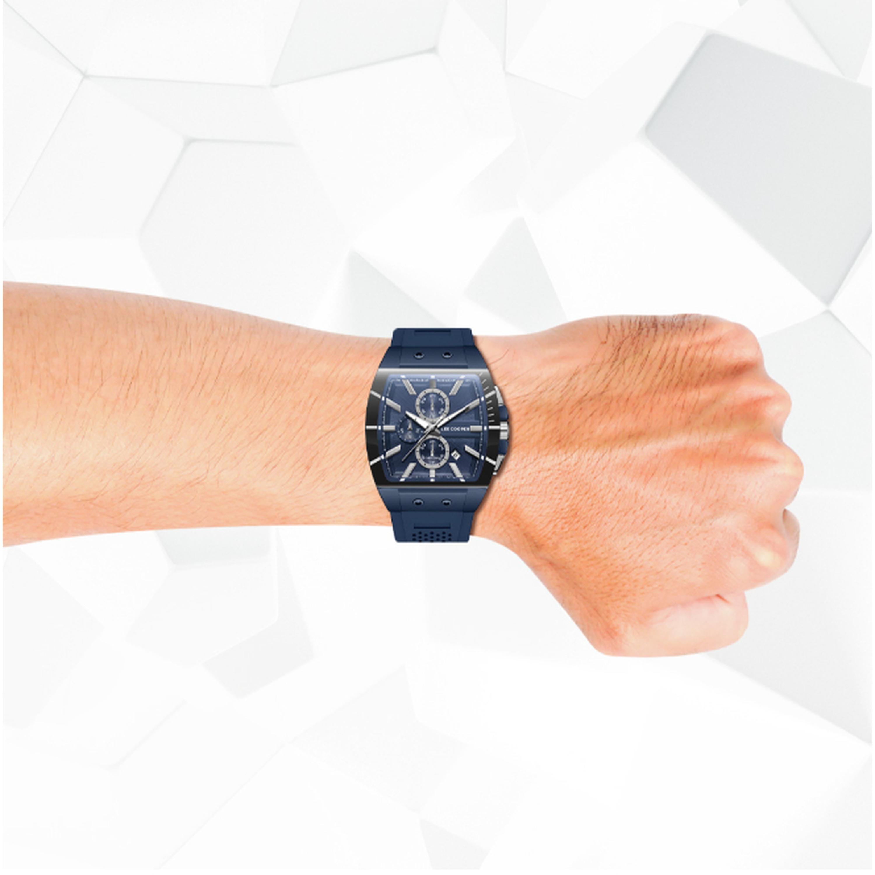 Lee Cooper Men's 52MM Blue Chronograph Silicone Strap Watch | LC08081.999-men-watchesandjewellery-watches-image-8