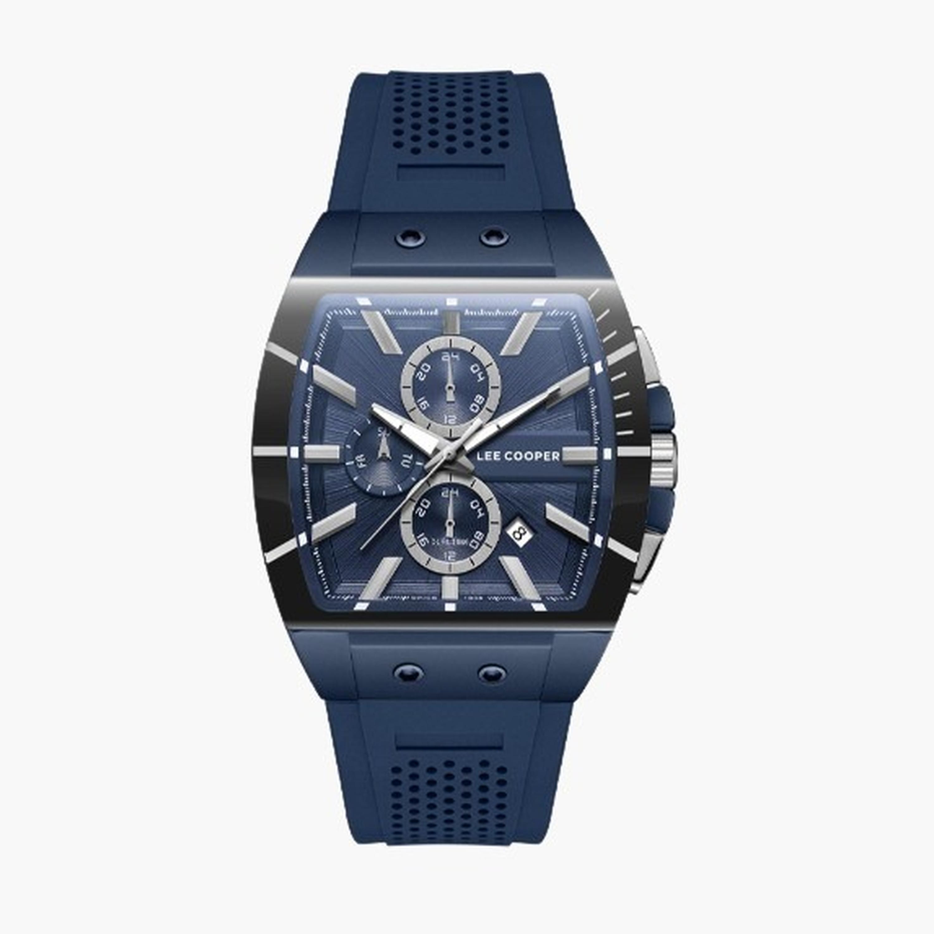 Lee Cooper Men's 52MM Blue Chronograph Silicone Strap Watch | LC08081.999-men-watchesandjewellery-watches-image-9