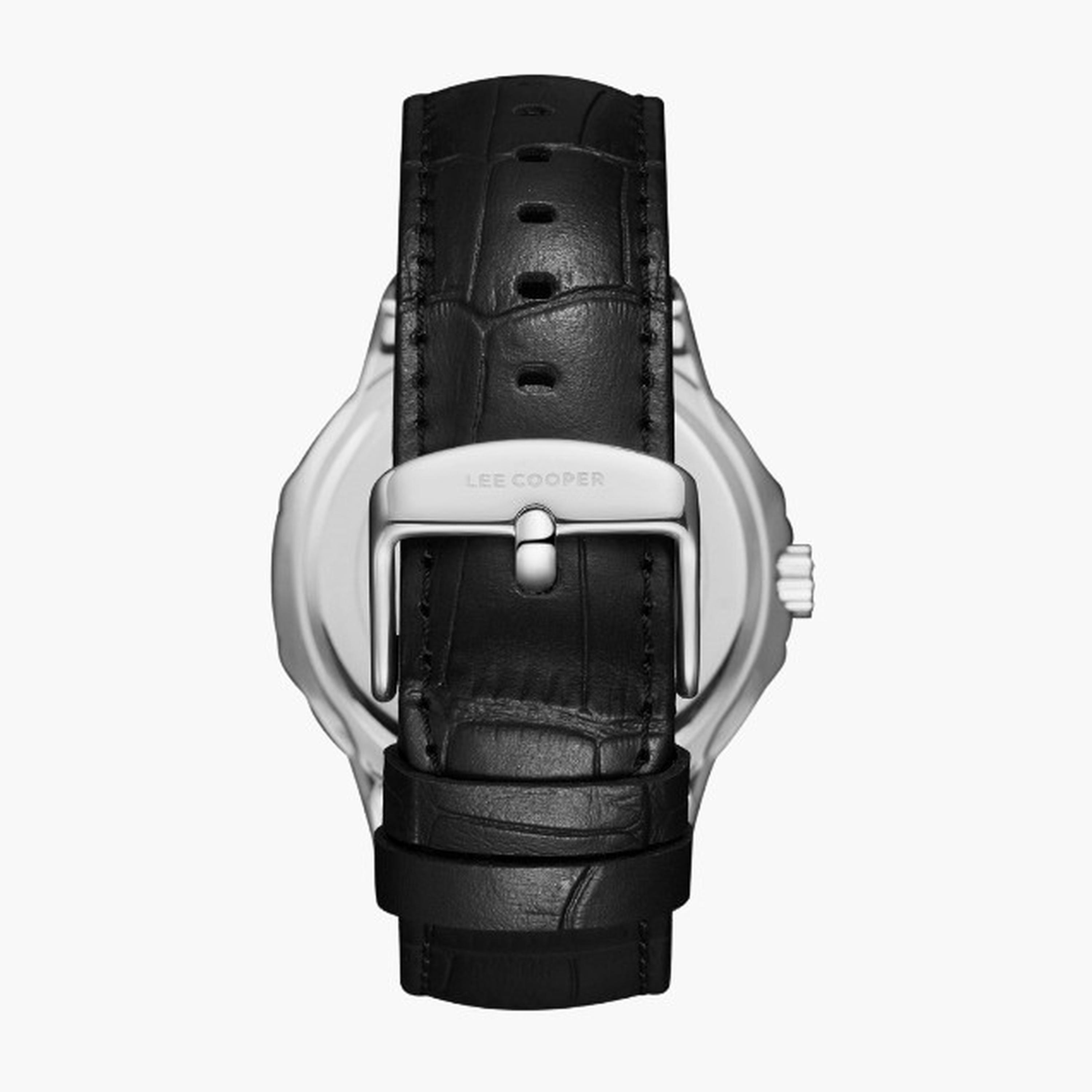 Lee Cooper Men's 42MM Black Analog Leather Strap Watch | LC08108.351-men-watchesandjewellery-watches-image-2