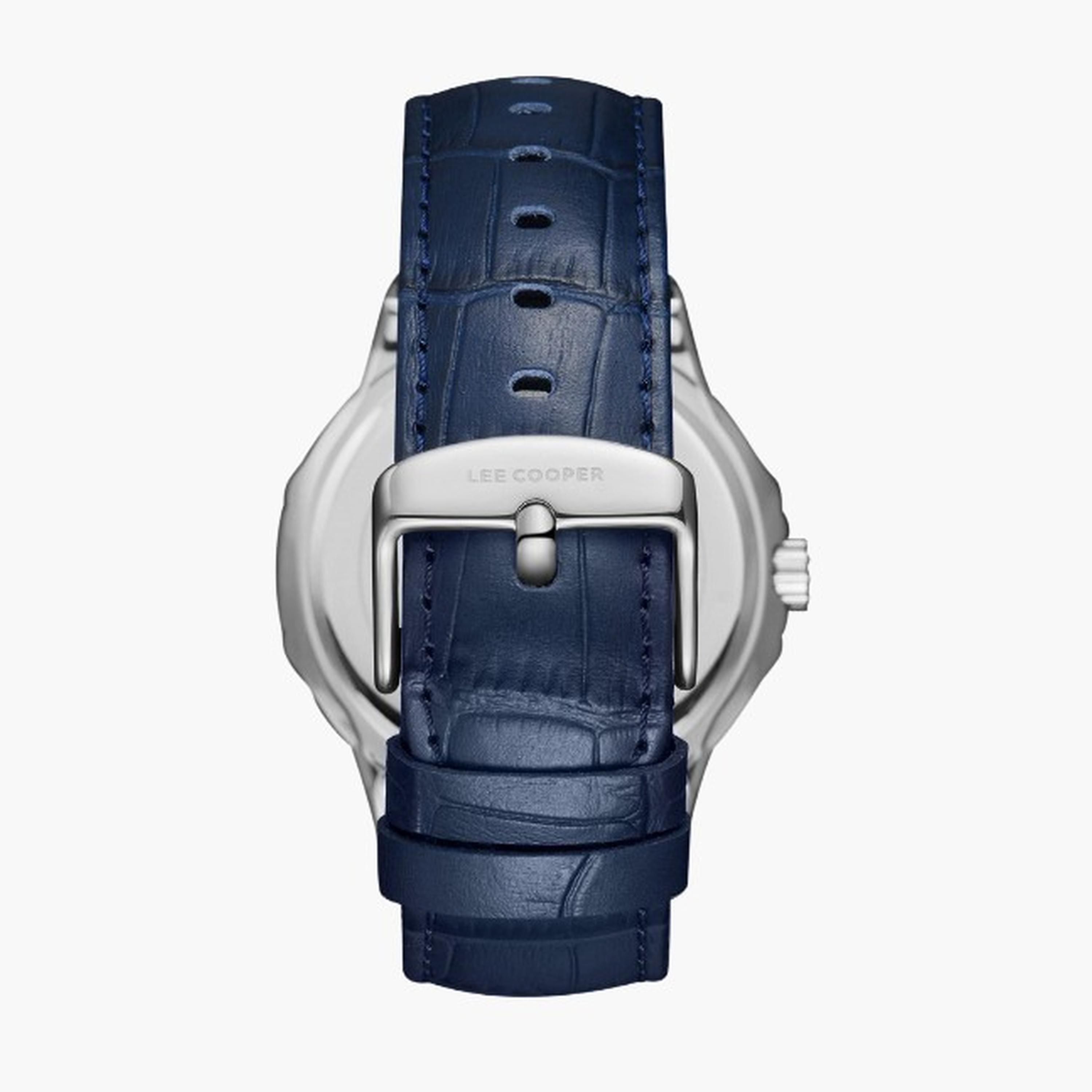 Lee Cooper Men's 42MM Blue Analog Leather Strap Watch | LC08108.599-men-watchesandjewellery-watches-image-2